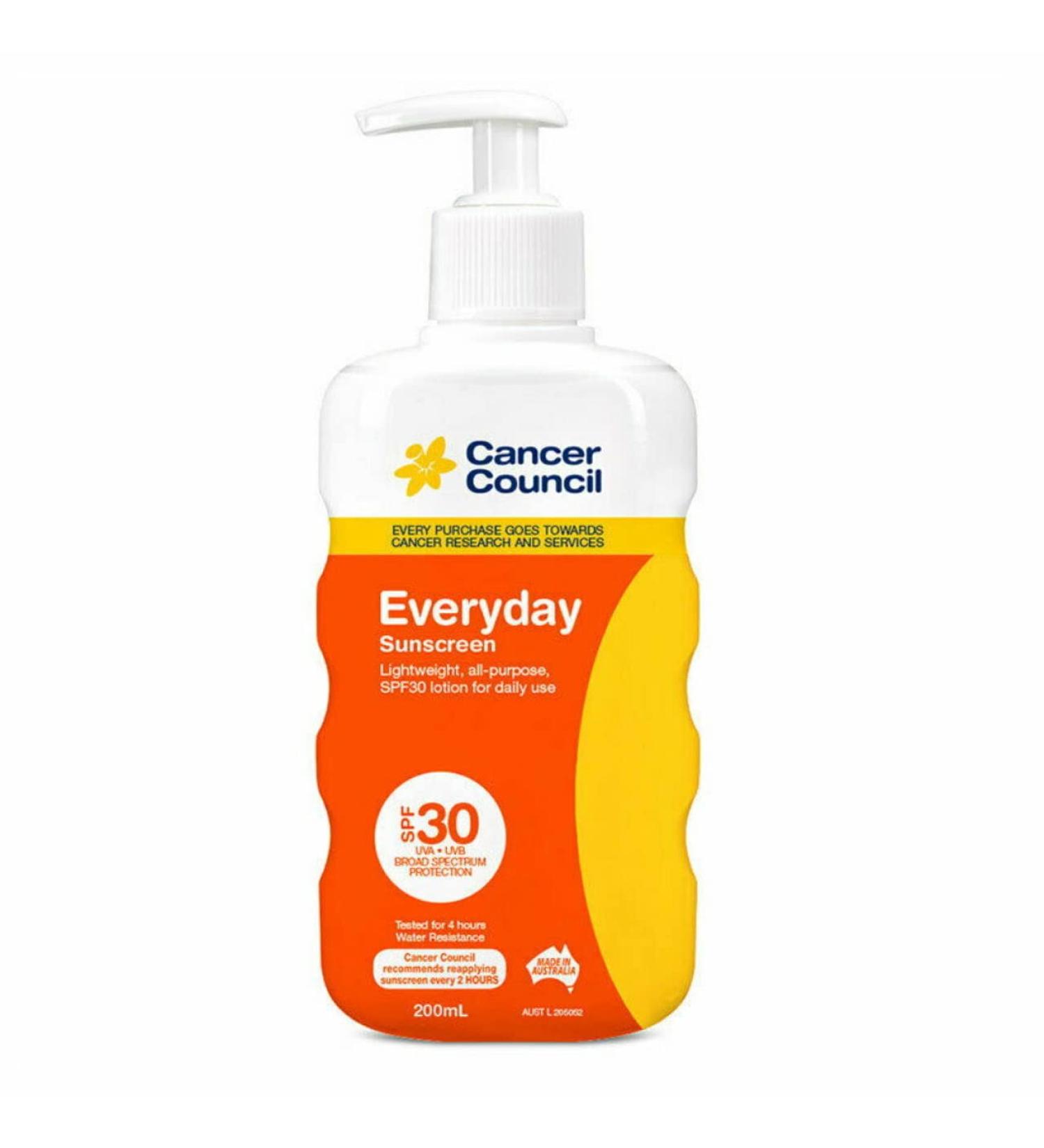 Cancer Council SPF 30 Everyday 200ml Finger Pump