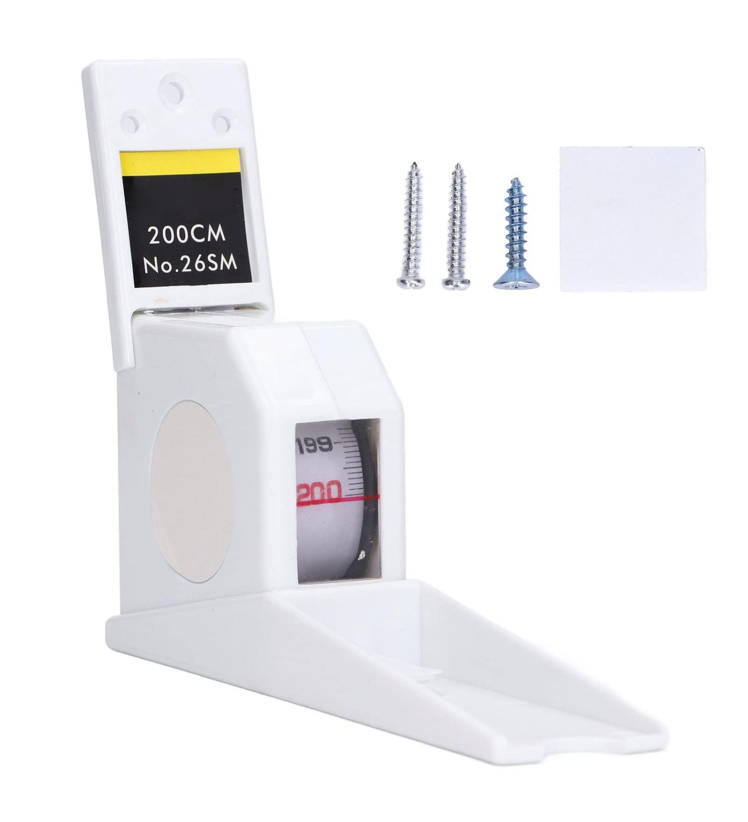 200 cm Stadiometer Wall Height Measuring Tape - Retractable Altimeter for Accurate Growth Measurement at Home | Ideal for Adults & Children - Buy Online on GoSupps.com