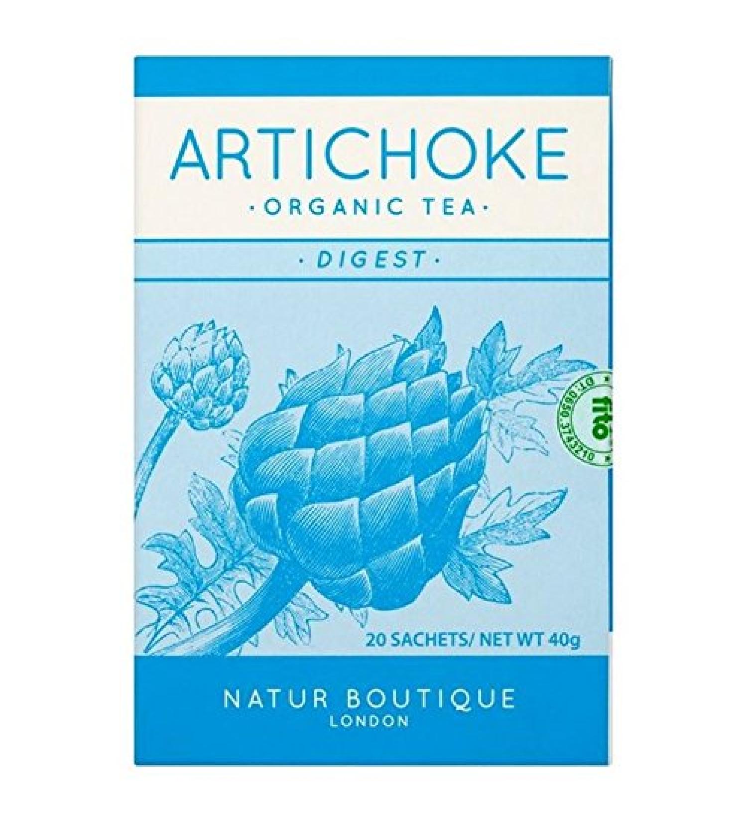 Natur Boutique Organic Artichoke Tea 20 per Pack (Pack of 6)