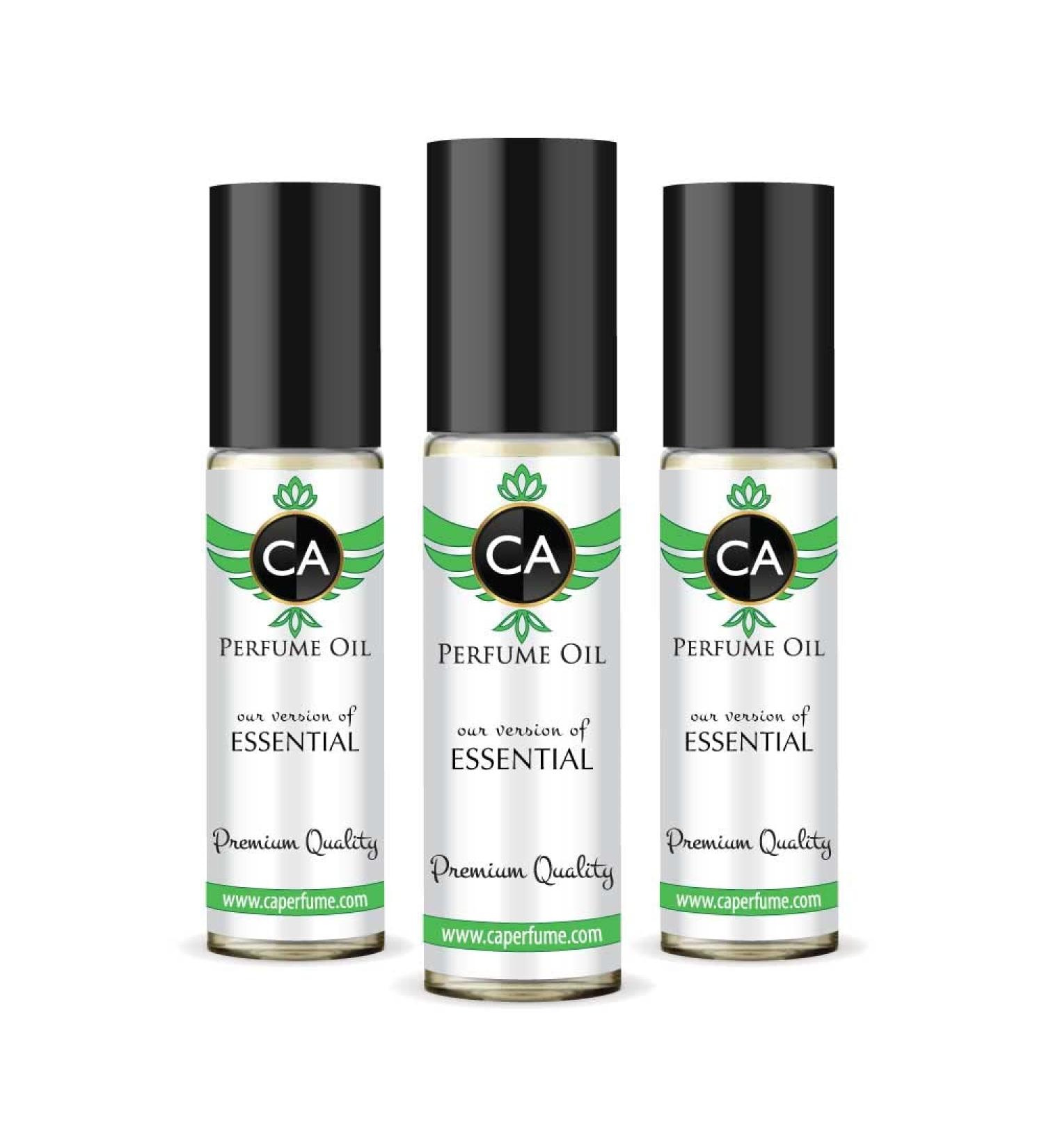 CA Perfume Impression of Essential For Men Replica Fragrance Body Oil Dupes Alcohol-Free Essential Aromatherapy Sample Travel Size Concentrated Long Lasting Attar Roll-On 0.3 Fl Oz-X3 - Buy Online on GoSupps.com