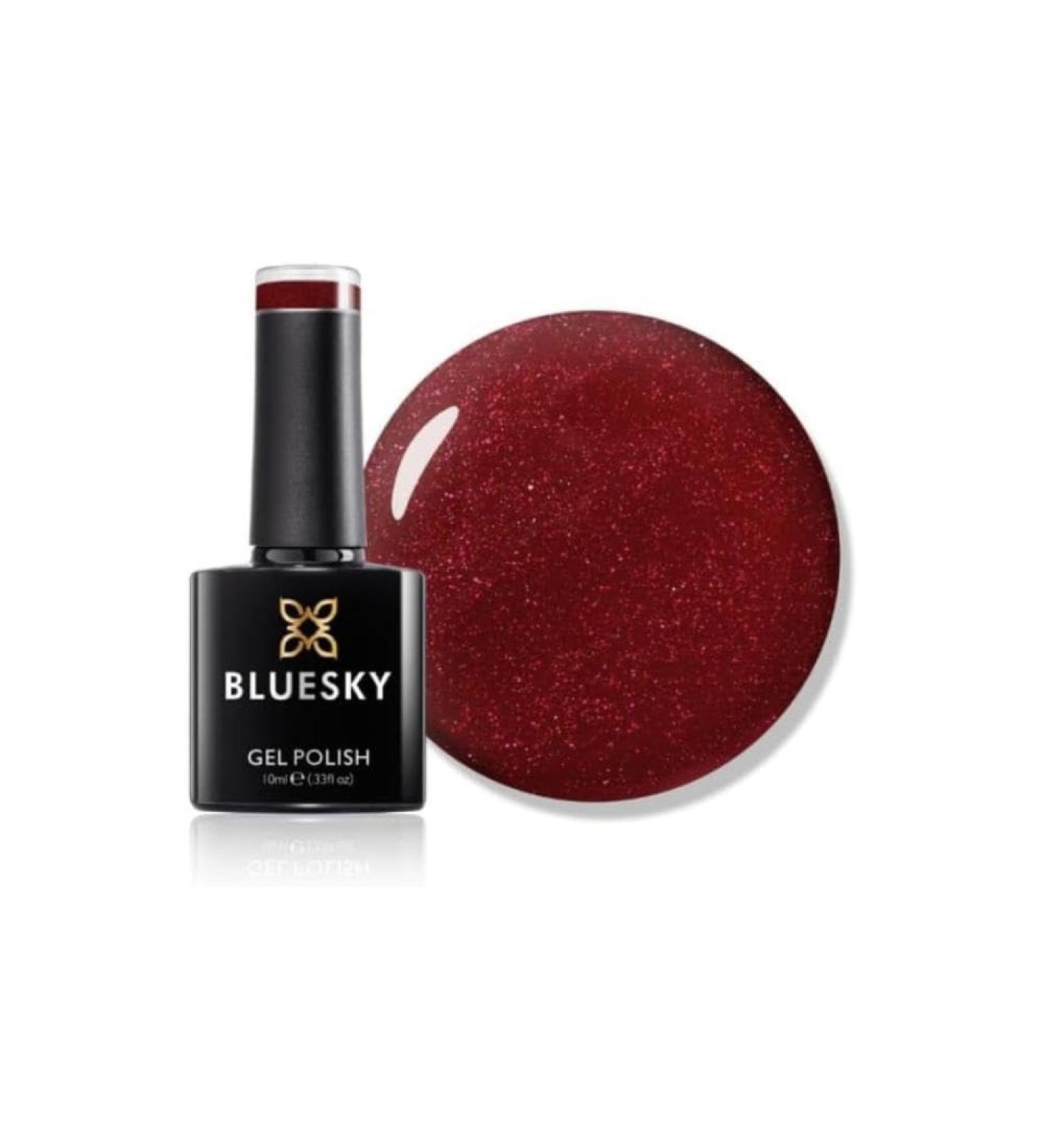Bluesky Gel Nail Polish 10ml My Only Wish - XMAS2102 Red Glitter Gel Nail Polish for 21 Day Manicure Professional Salon & Home Use Requires Curing Under LED UV Nail Lamp - Buy Online on GoSupps.com