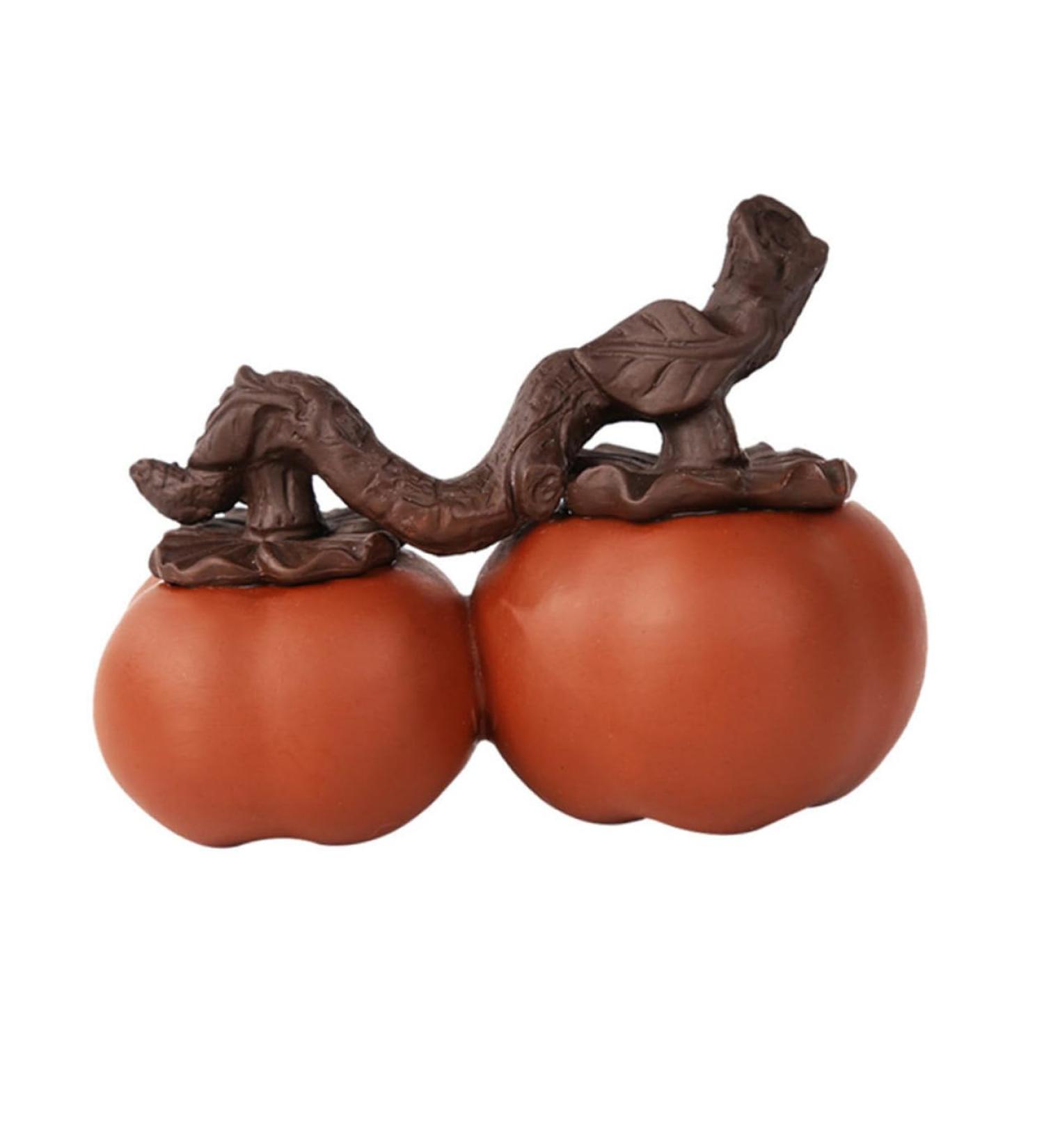 Zerodeko Home Decor Toys 1pc Persimmon Decorative Ornaments Delicate Office Small Persimmon Car Decor Chinese Decorations Orange 9.6x7.4cm - Buy Online on GoSupps.com