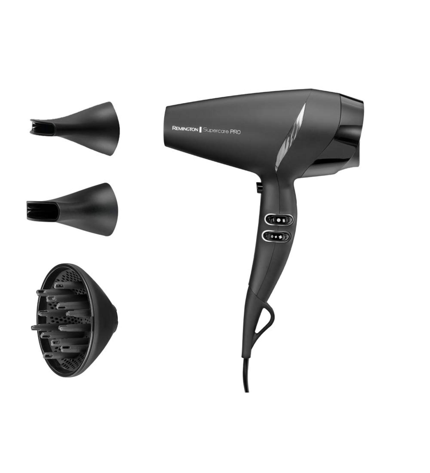Remington Hair Dryer Profi Ions 2200W - Powerful Performance with Supercarepro Technology & 3 Attachments | AC7250 - Buy Online on GoSupps.com