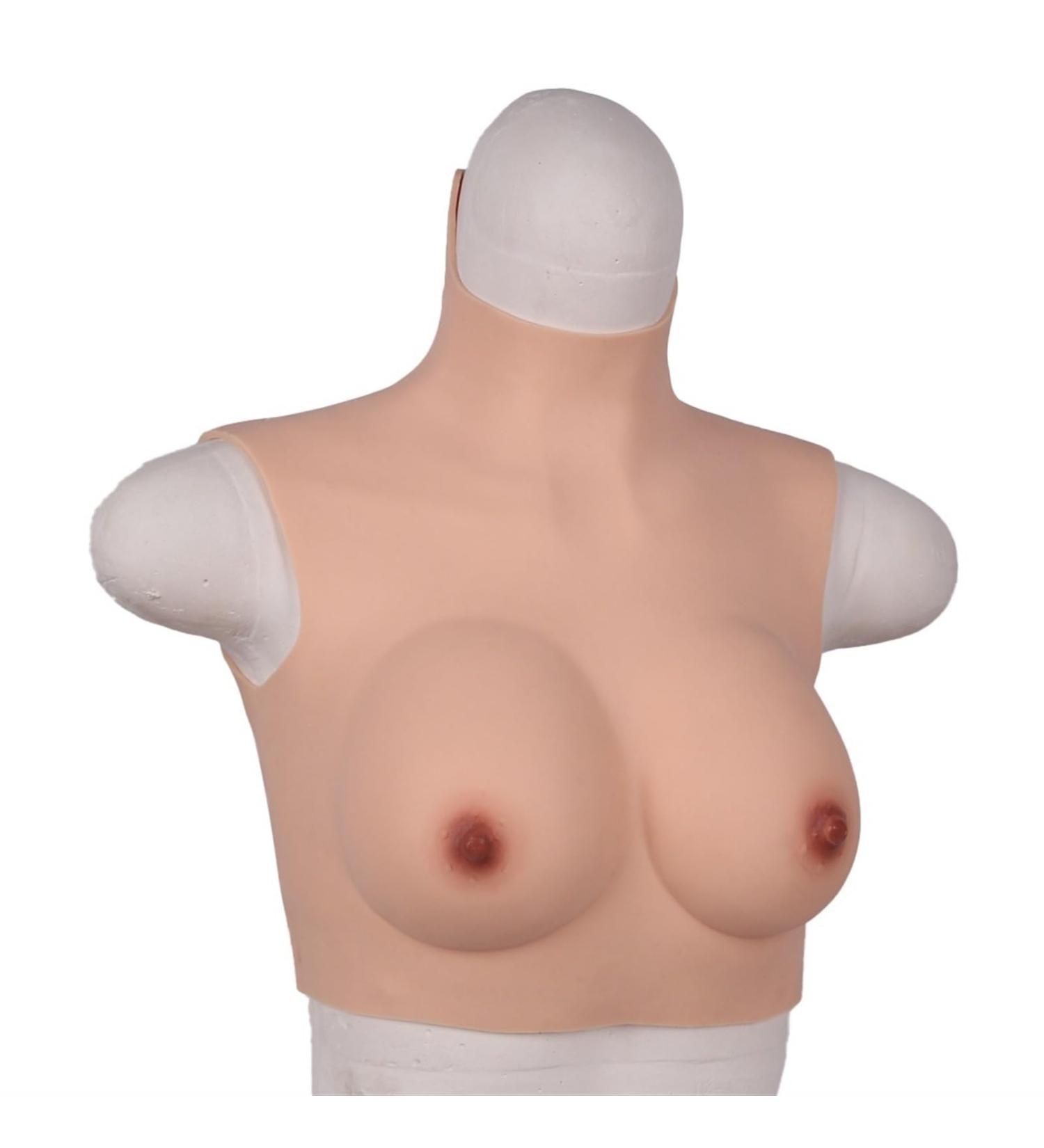 Buy Knobco Realistic Silicone Breast Shapes for Mastectomy & Cosplay - Yellow Skin Half-Length 1010g - Buy Online on GoSupps.com