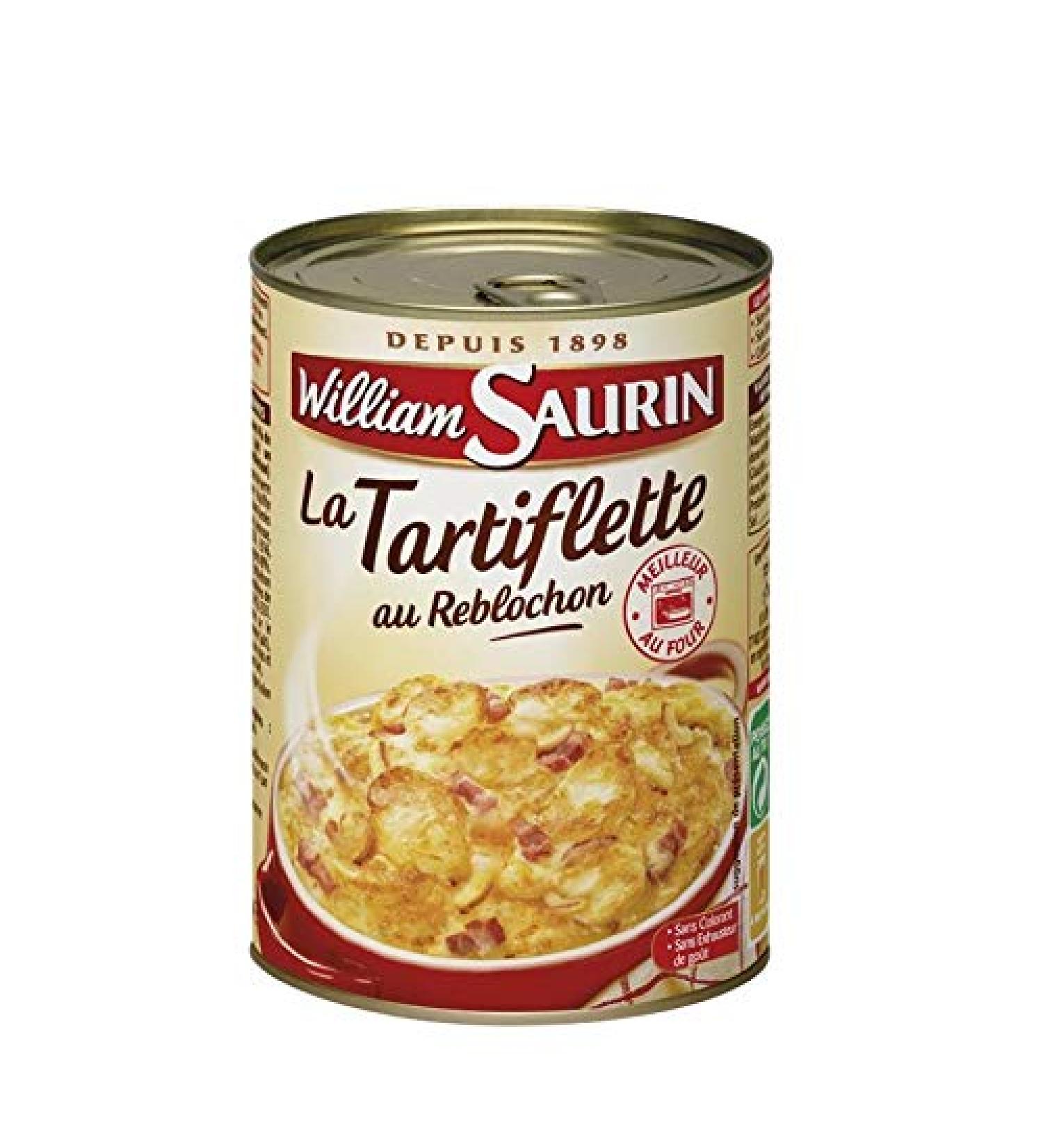 TARTIFLETTE WITH REBLOCHON - READY MAIN COURSE 410G WILLIAM SAURIN SET OF 4 - Buy Online on GoSupps.com