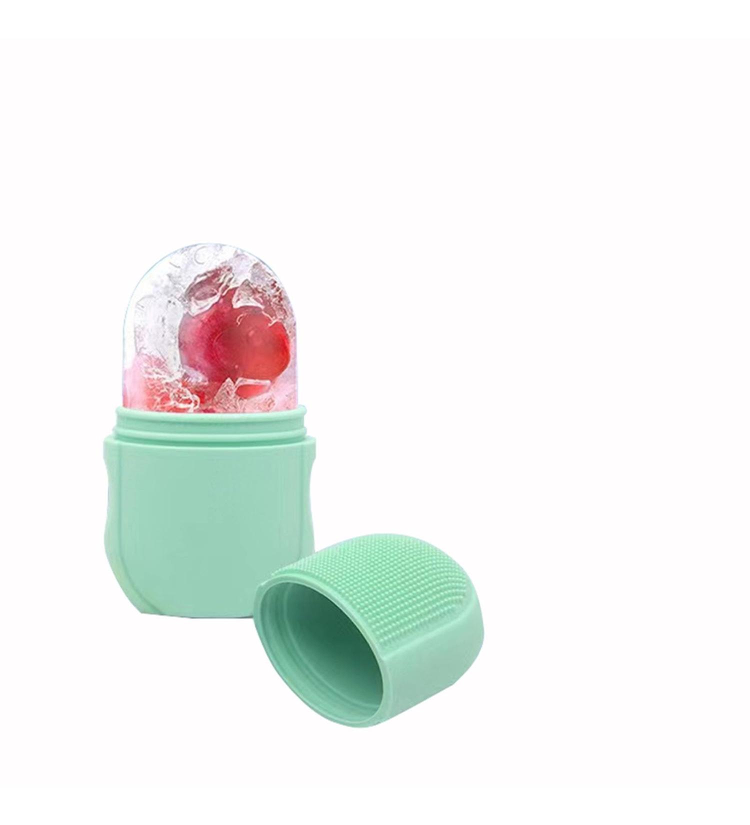 Ice Roller for Face Reusable Silicone Massage Tool for Puffiness Elasticity & Skin Care | Facial Icing & Ice Cube Mold - Buy Online on GoSupps.com