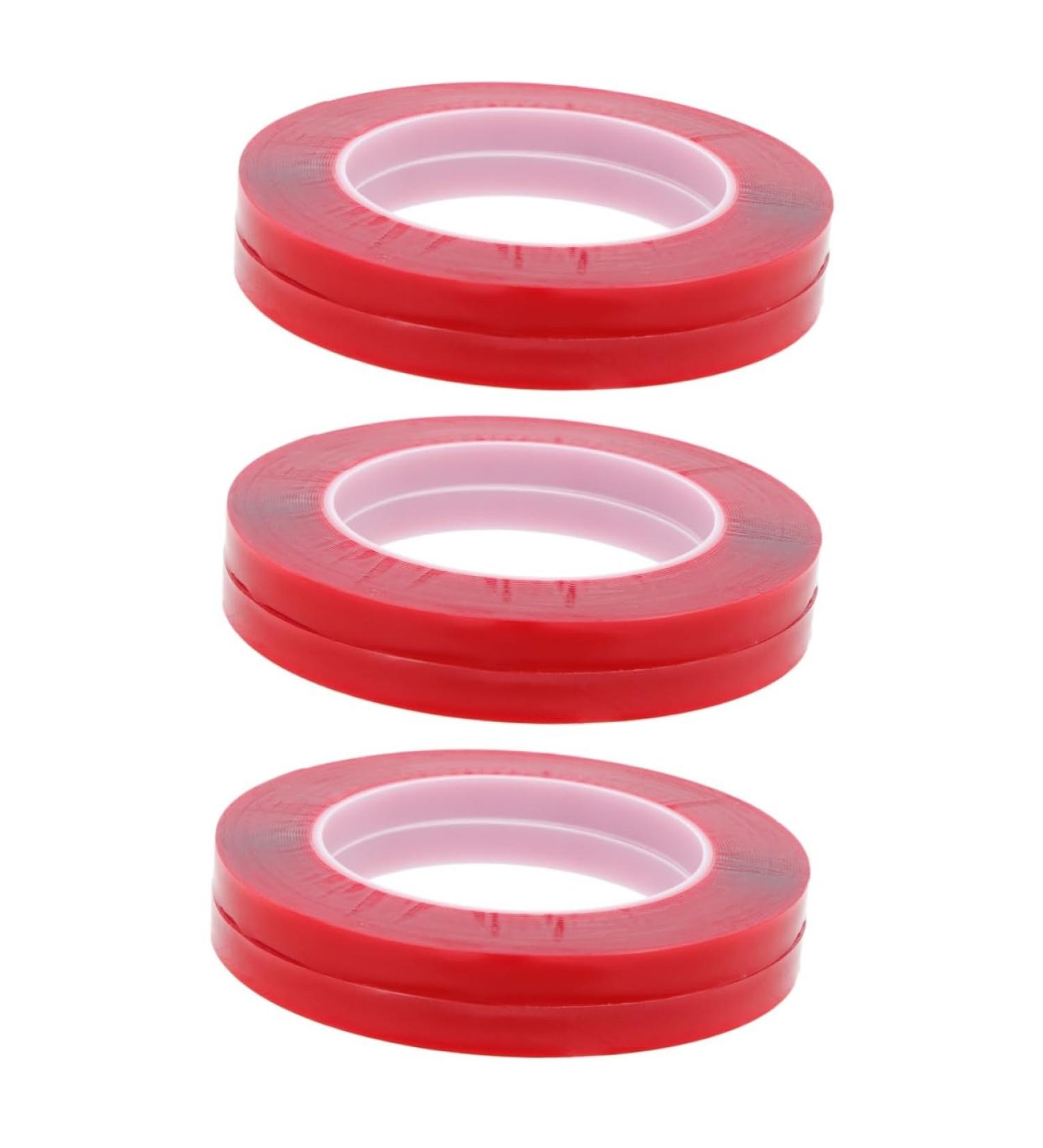 STOBOK 6 Rolls Transparent double-sided tape nail stand double stick tape press on nail tape manicure tape carpet adhesive nail displaying tape Paper tape crystal No substrate acrylic - Buy Online on GoSupps.com