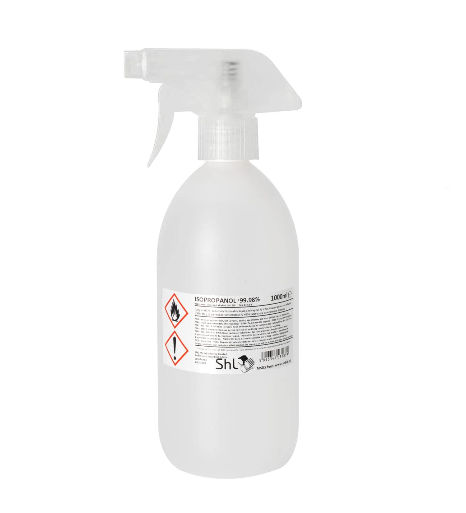 SHL 1 Litre (1000ml) Isopropanol 99.9% (IPA) TRIGGER SPRAY