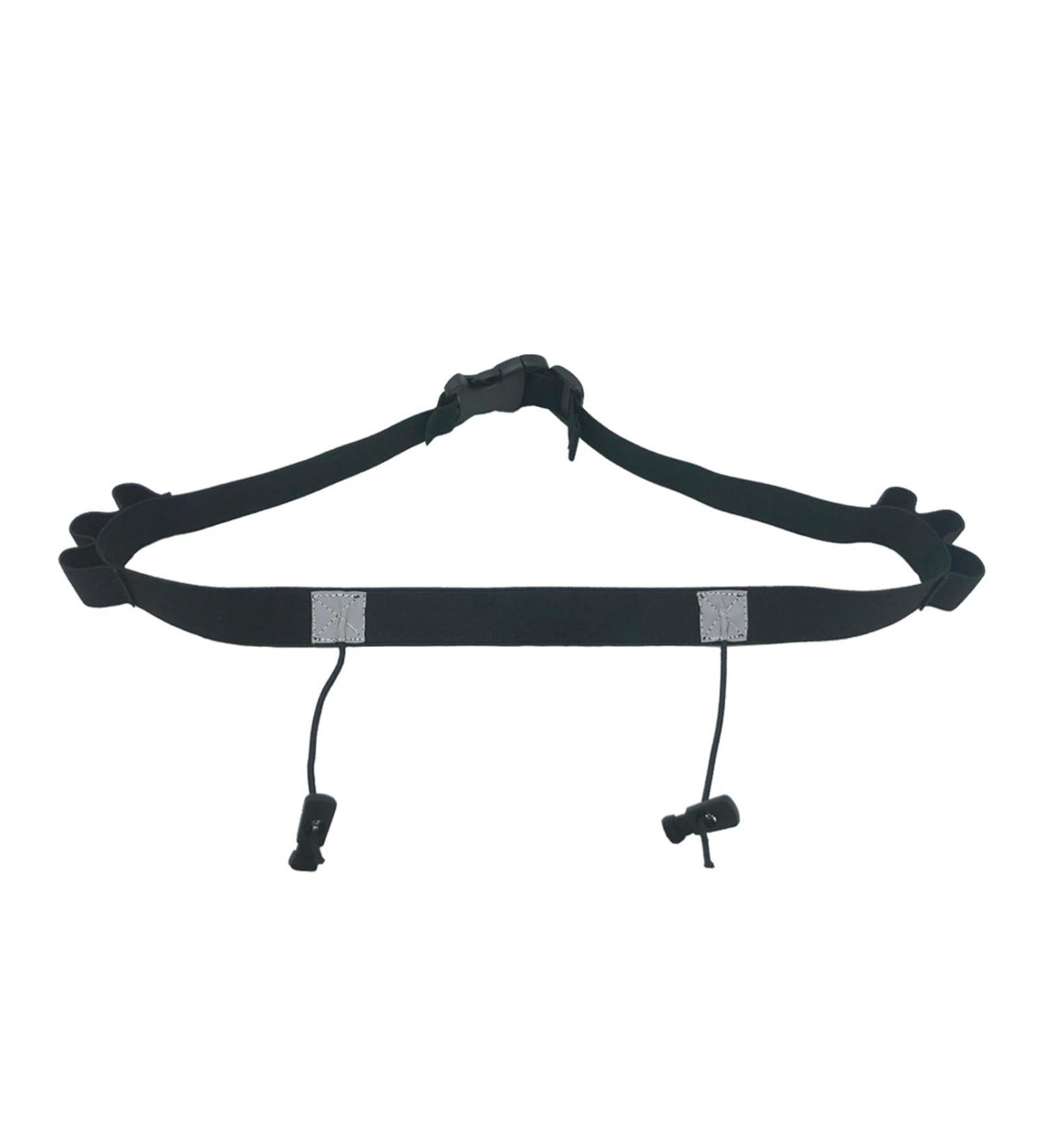 Pro Running Number Belt with Elastic Gel & Reflective Strip | Ideal for Runners Cyclists & Triathletes | Adjustable Hip Belt with Nutrition Bag - Buy Online on GoSupps.com