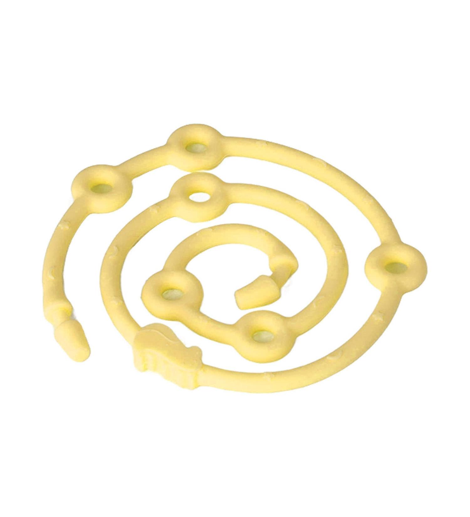 Buy Adjustable Soft Silicone Pacifier Holder for Babies - Washable & Reusable Teething Ring Toy Attachment (Yellow) - Best for Teething Relief - Buy Online on GoSupps.com