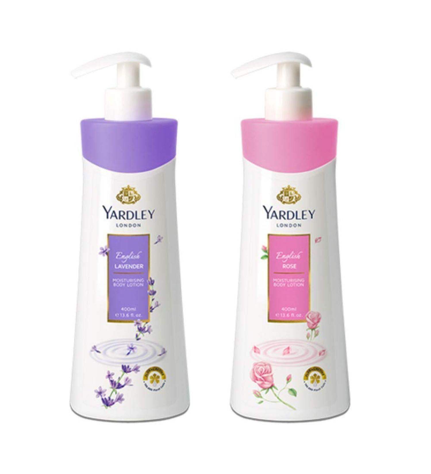 Yardley London English Rose & Lavender Hand & Body Lotion Set - 350ml Each Ideal Gift for Women - Buy Online on GoSupps.com