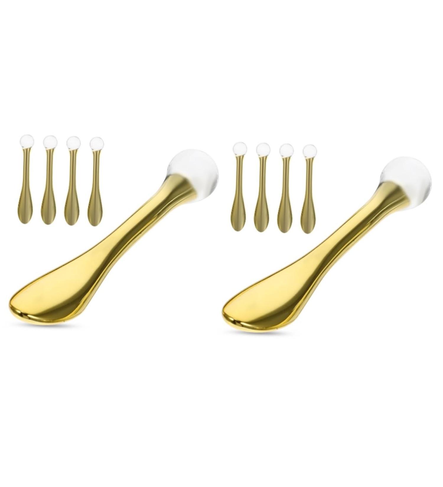 Ipetboom Lot de 2 Mini Spatules pour Cr me Contour Des Yeux pour Le Soin Et Le Massage Des Yeux 5 Pi ces - Buy Online on GoSupps.com