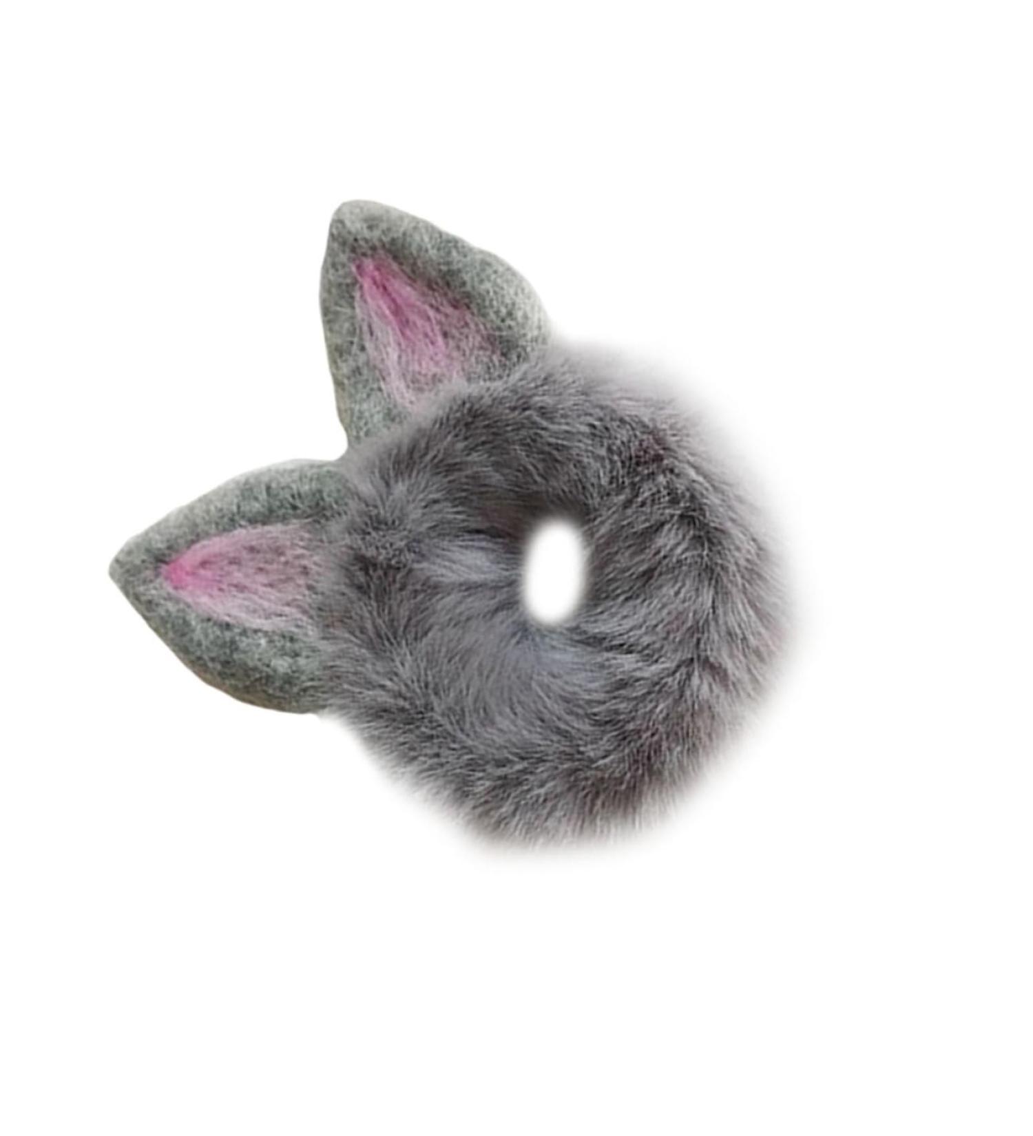FRCOLOR Cat Ear Hair Ties Bunny Ear Scrunchies Cat Ear Scrunchie Headband Holder Stuffed Bunny for Bunny Ear Hair Bands Girl Stuffed Animals Decor Ponytail Holder Curly Miss Pompom - Buy Online on GoSupps.com