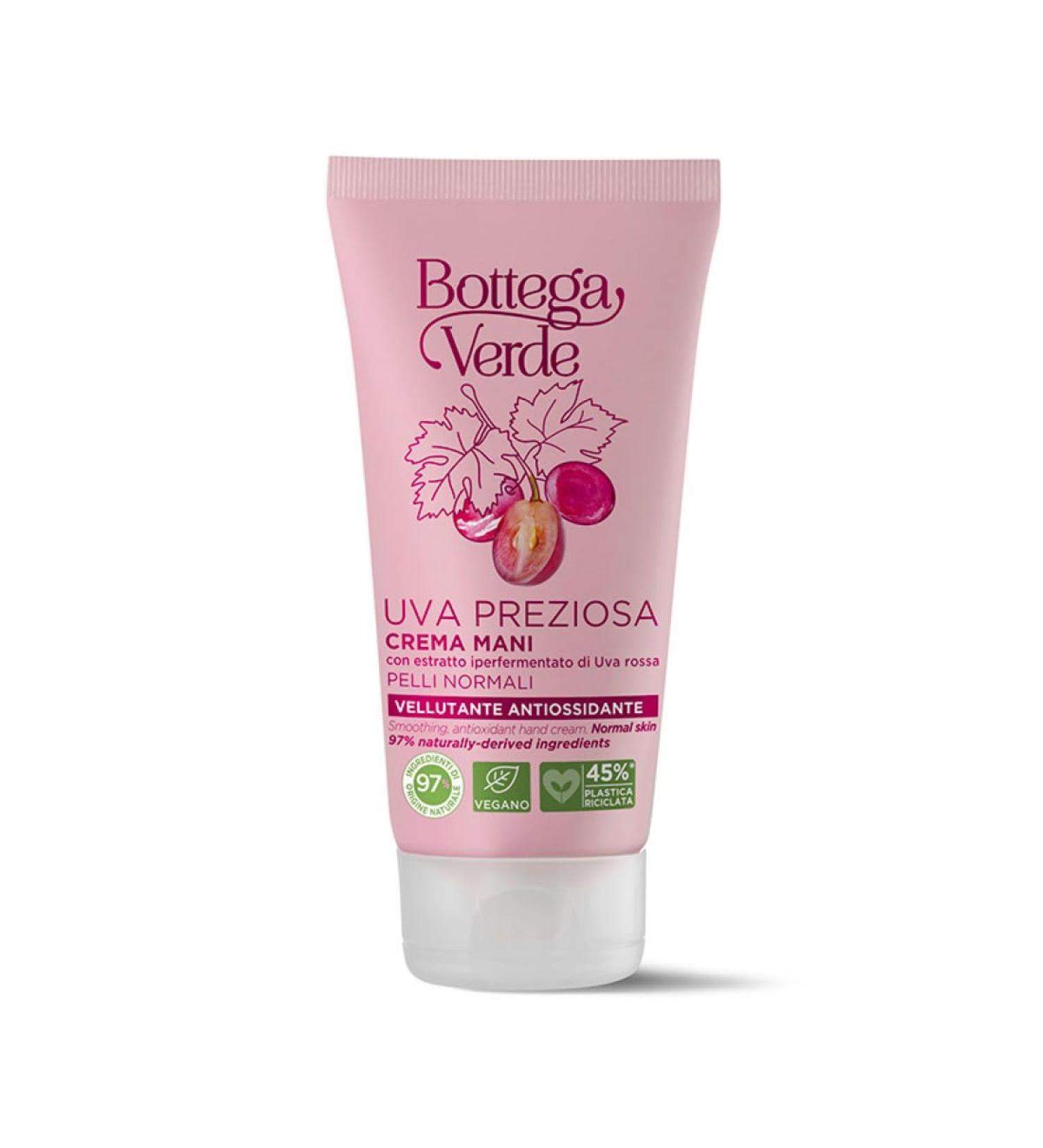  Bottega Verde Bottega Verde - Precious Grapes - Hand Cream - Antioxidant Velvet (75 ml) - Normal Skin - Buy Online on GoSupps.com