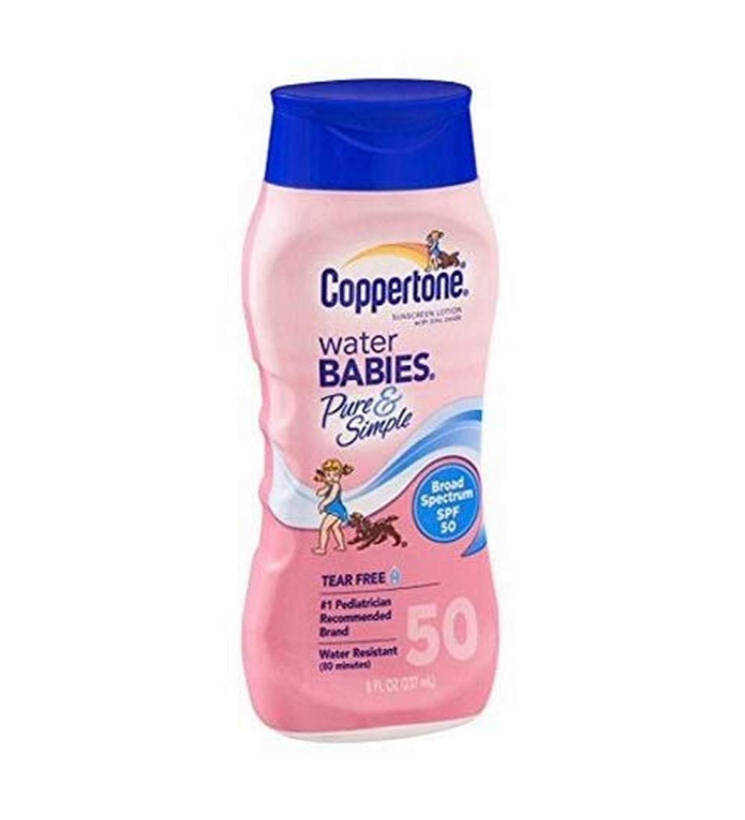 Coppertone SPF 50 Waterbabies Lotion  8 Oz
