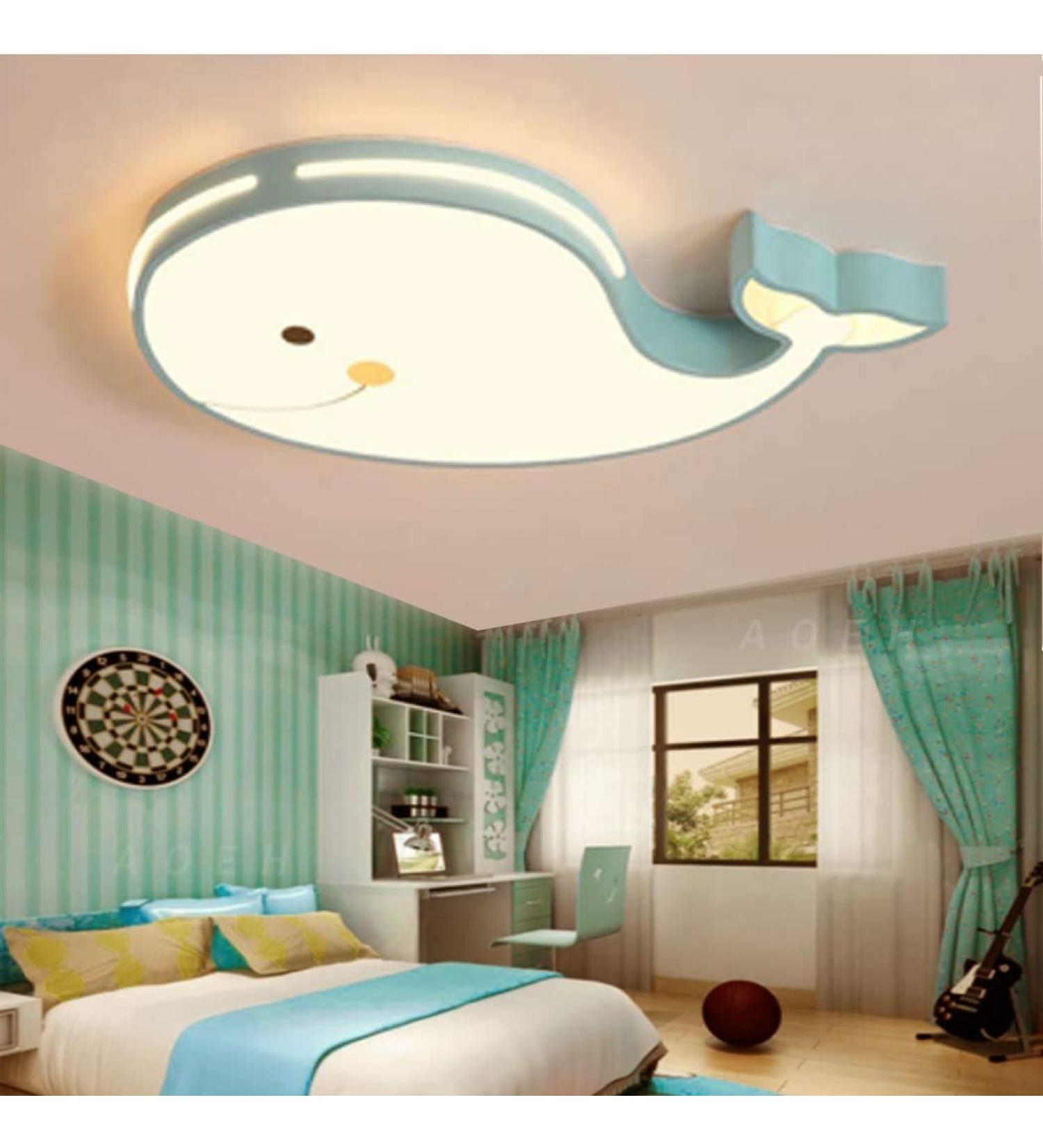 Shop Aoeh LED Ceiling Lamp 60cm - Dophinform Green Suspension Light for Kids' Bedrooms | Dimmable Room Lighting for Children - Buy Online on GoSupps.com