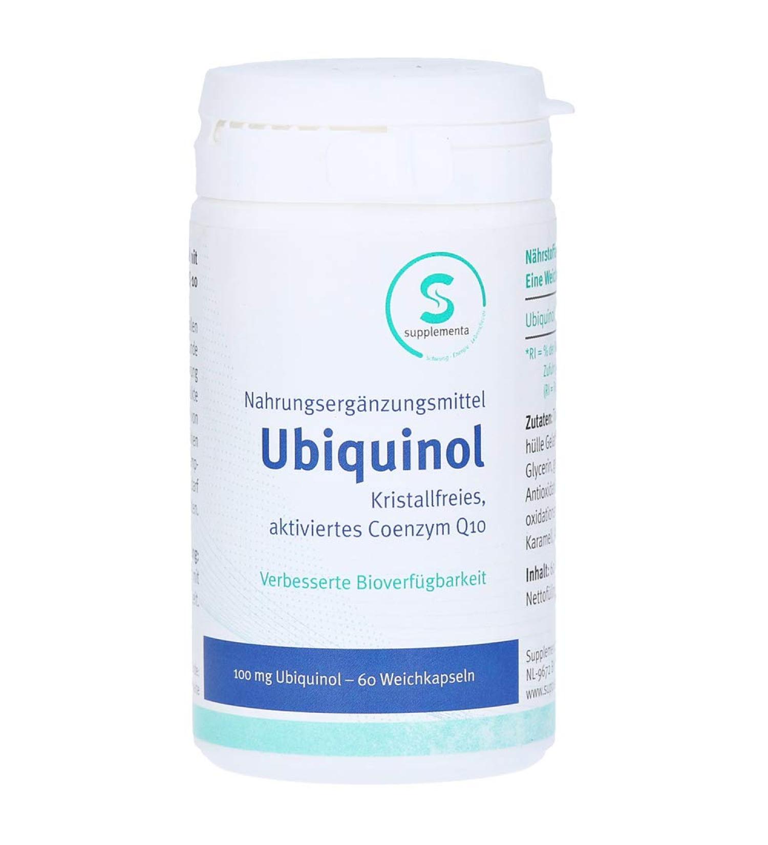 UBIQUINOL COENZYM Q10 reduced 100 mg capsules 60 pieces