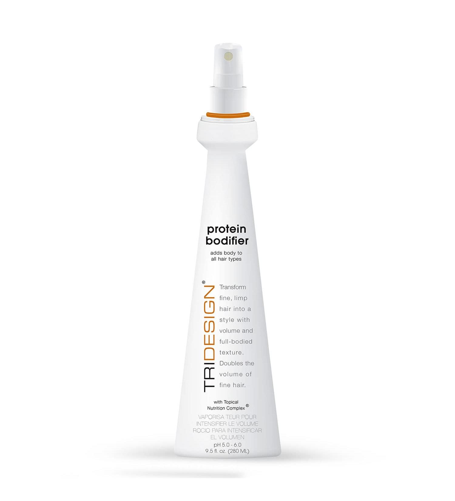 TRI Design Protein Bodifier - Volumizing Hairspray for Full-Bodied Texture - Ideal for All Hair Types - Nourishes and Enhances Hair for Lift and Body to Fine Thin or Limp Hair - 9.5 oz - Buy Online on GoSupps.com