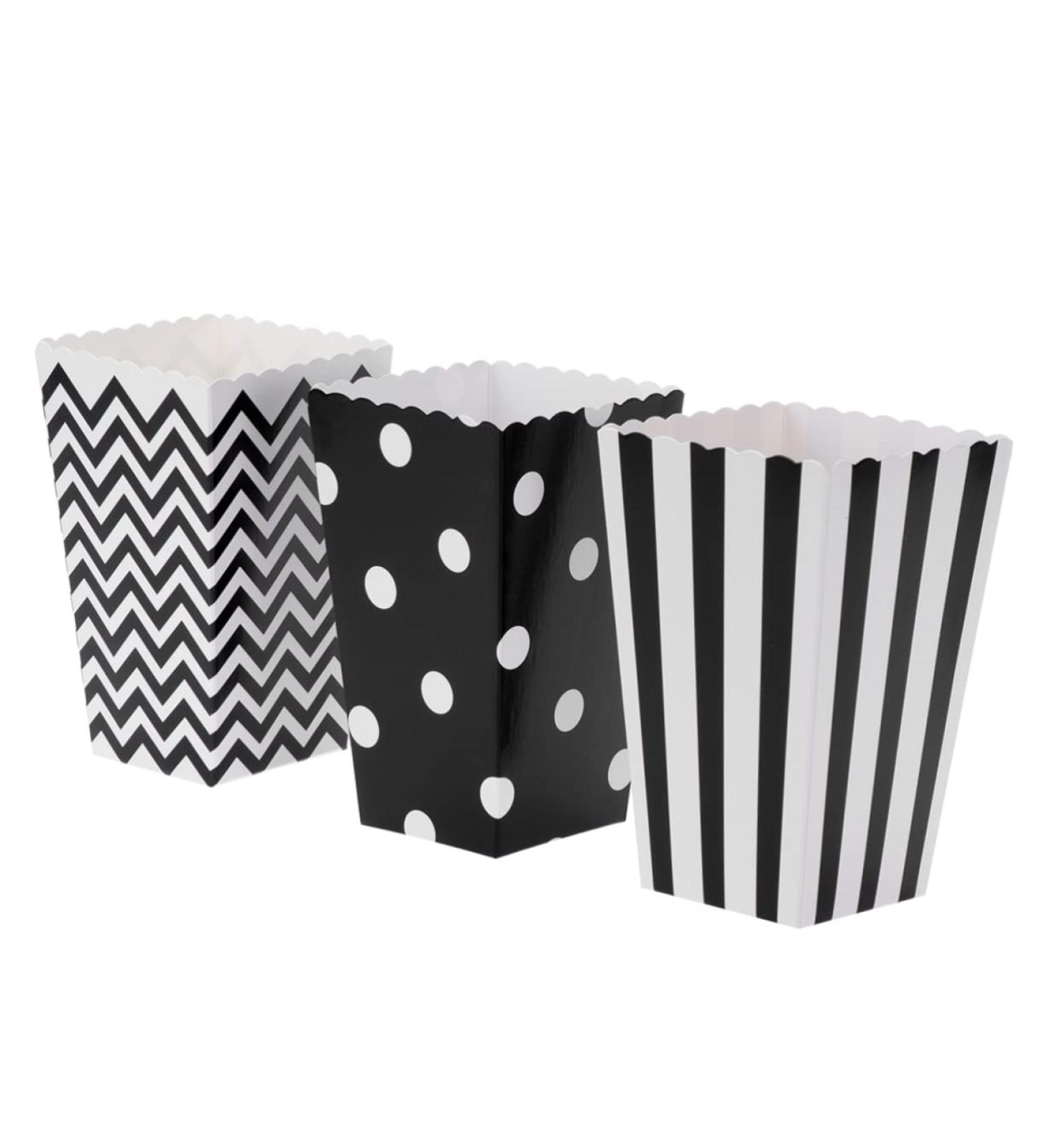 HOMSFOU 48pcs Popcorn Carton Party Bag Gift Bag Party Candy Cartons Candy Bar Bag Candy Buffet Bags Candy Bag European and American 1 count (Pack of 1) Black - Buy Online on GoSupps.com