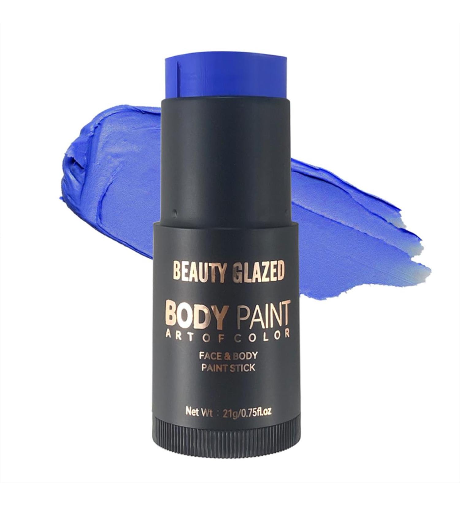 Highly Pigmented Blue Face & Body Color Stick - Non-Toxic Makeup Pencil for Halloween Cosplay & SFX Makeup - Buy Online on GoSupps.com