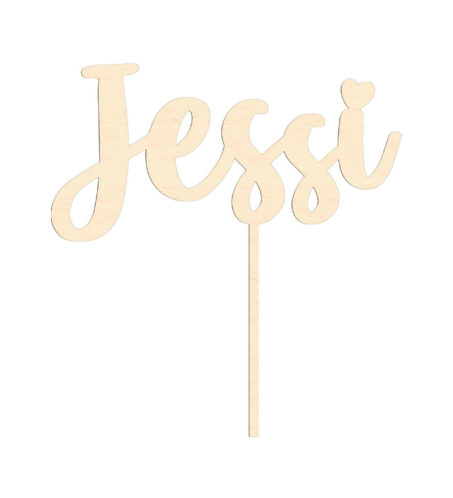 Personalized Alsino Cake Topper for All Occasions - Sustainable Wood | Wedding Birthday Baptism Birth & More (LA-27) - Buy Online on GoSupps.com
