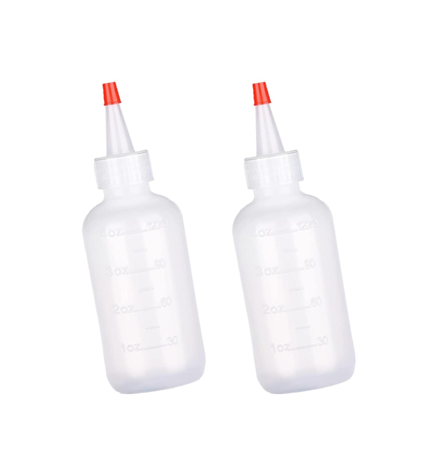 4oz/120ml Applicator Bottle with Tip 120ml Squeeze Applicator Bottles Graduated Applicator Bottle with Red Tip Caps Plastic Squeeze Bottles Hair Coloring Bottle for Salon Home Paint Art Glue - Buy Online on GoSupps.com