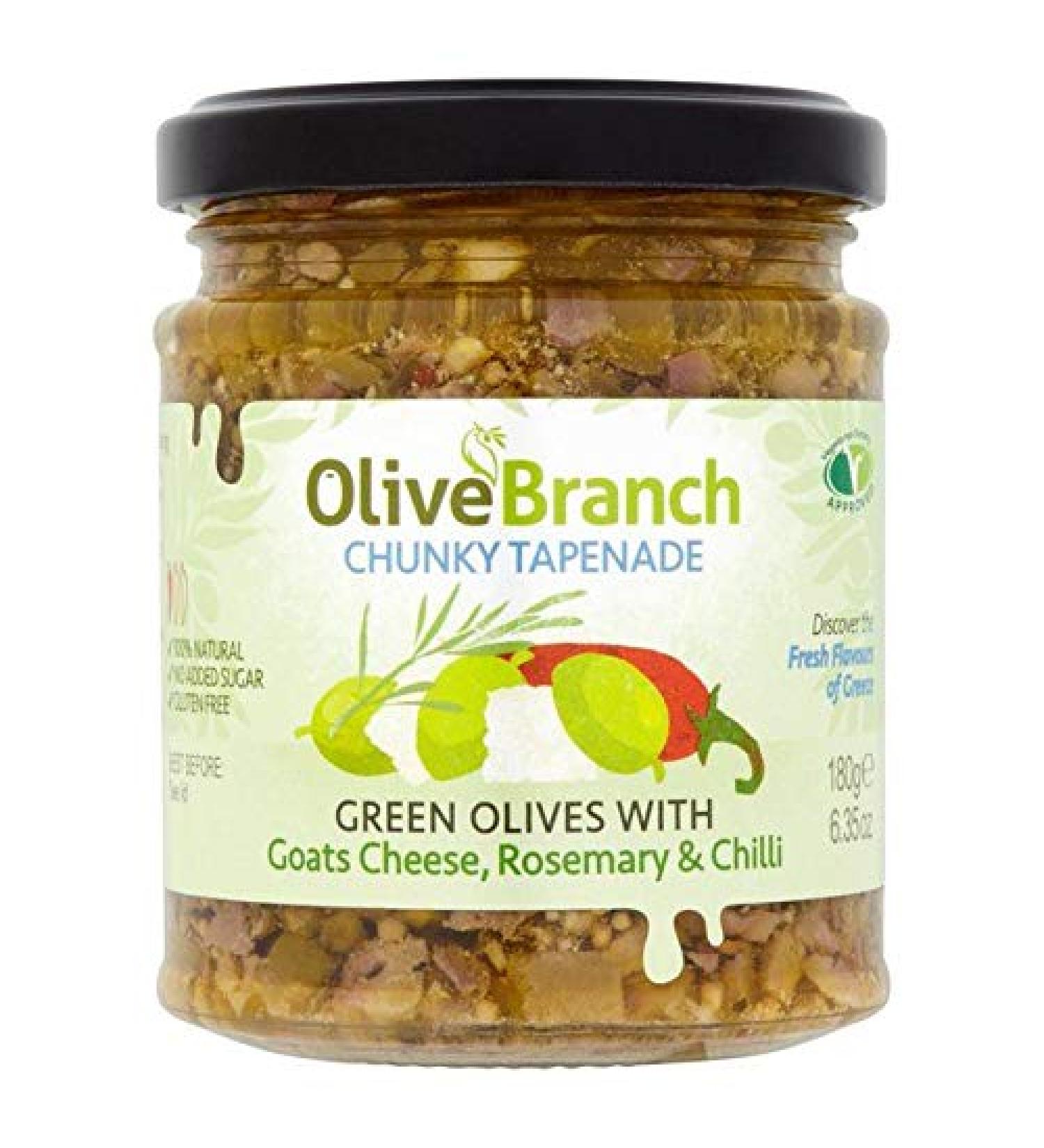 Olive Tapenade with Goat Cheese, Rosemary and Chilli 180g