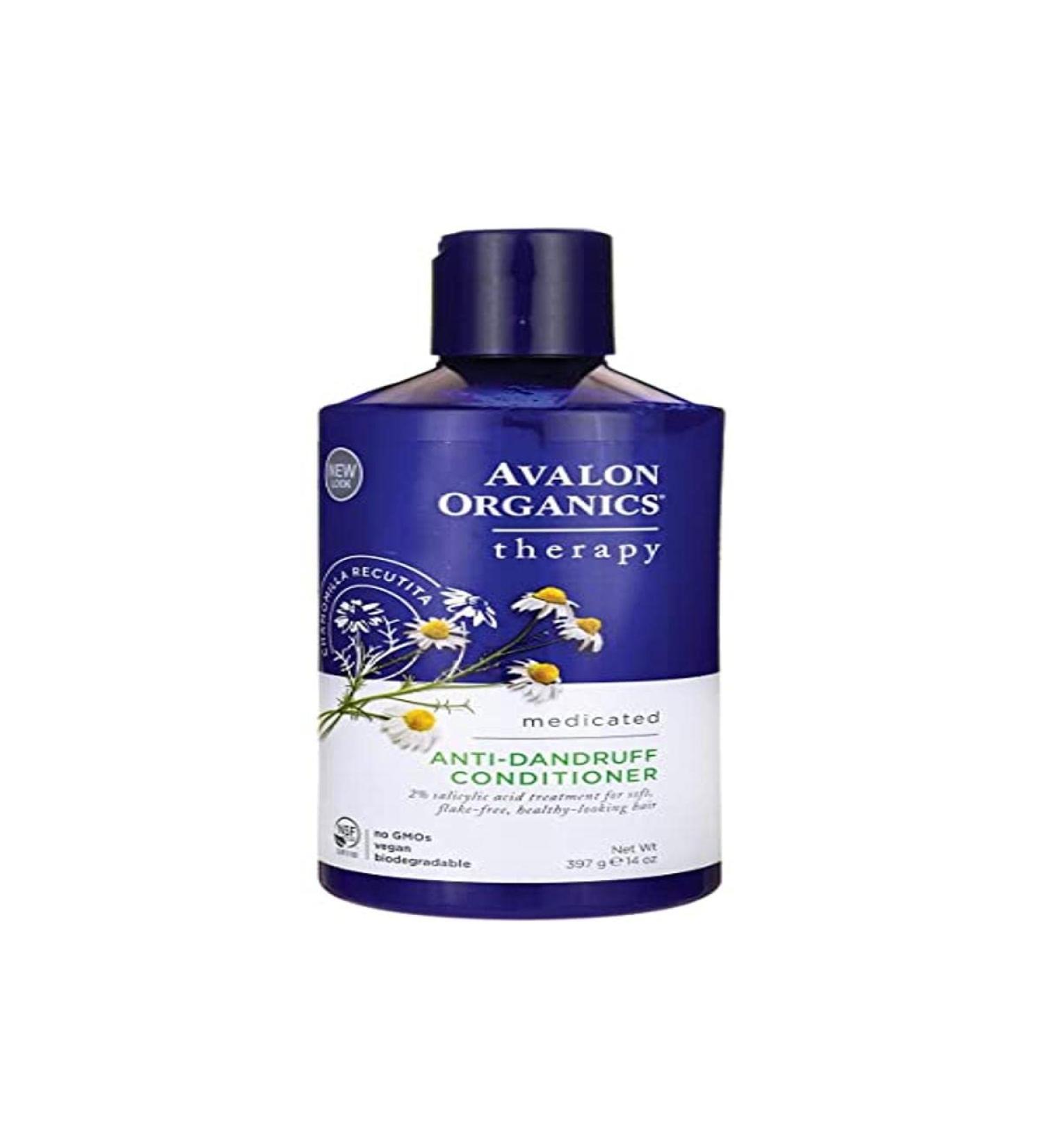 Buy Anti-Dandruff Medicated Conditioner - Avalon Organics 14 fl oz | Best for Scalp Health & Nourishment - Buy Online on GoSupps.com