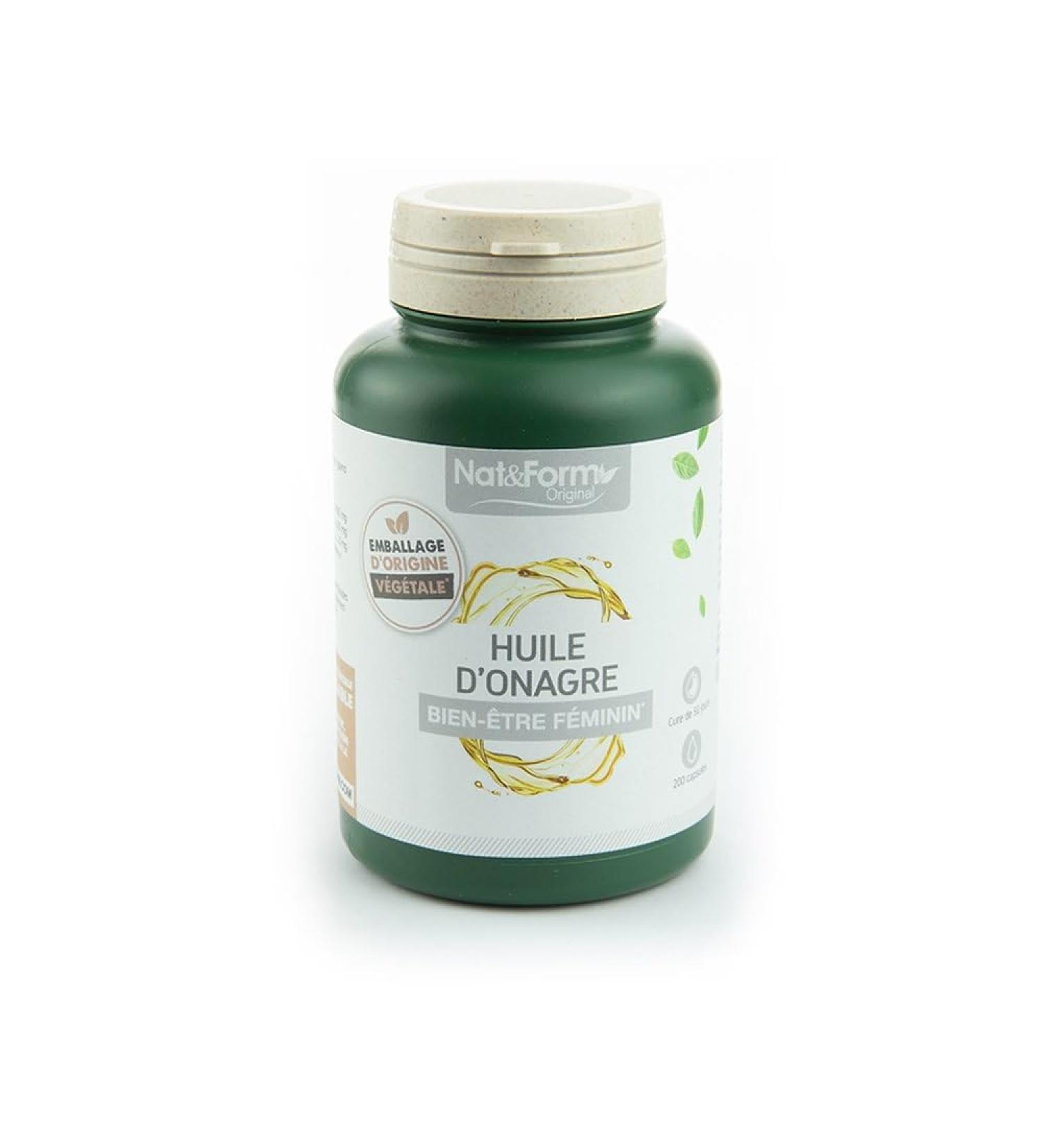 Nat&Form Huile D'onagre Bien- tre F minin 200 Capsules