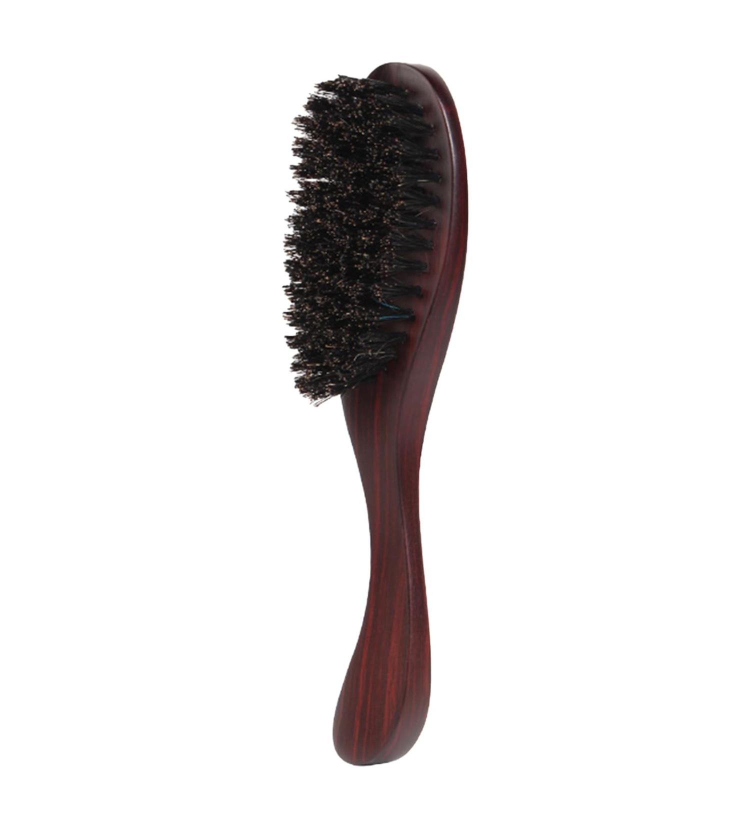 Karfri Beard Brush - Natural Pigeon Bristle Double-Sided Hair & Beard Care Tool for Men - Buy Online on GoSupps.com