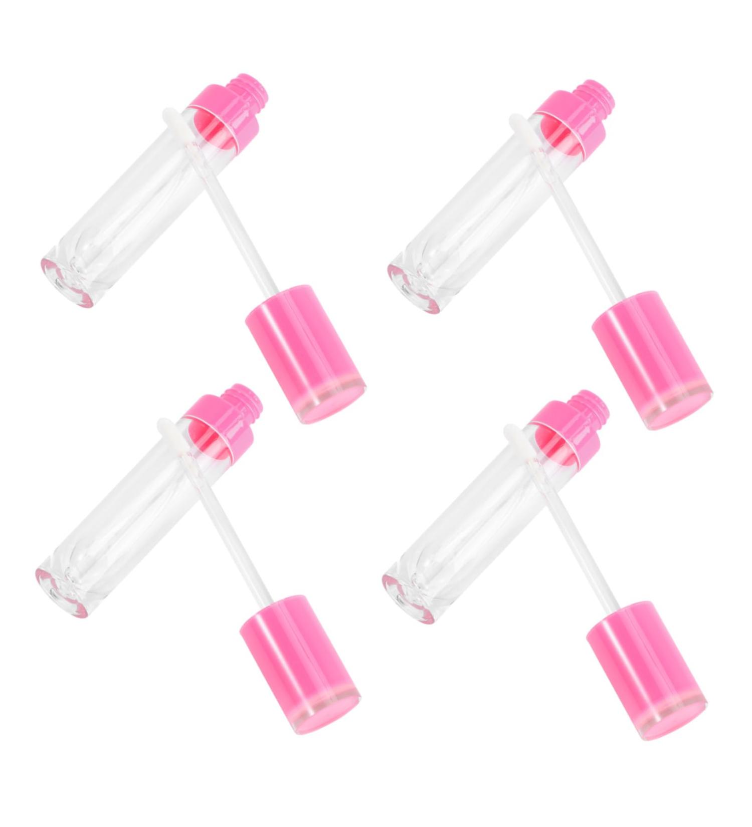 Lot de 4 Tubes de Gloss L vres Vides 8 Ml Transparent R utilisables Rechargeables pour Maquillage Voyage Trousse de Rangement Compact - Buy Online on GoSupps.com