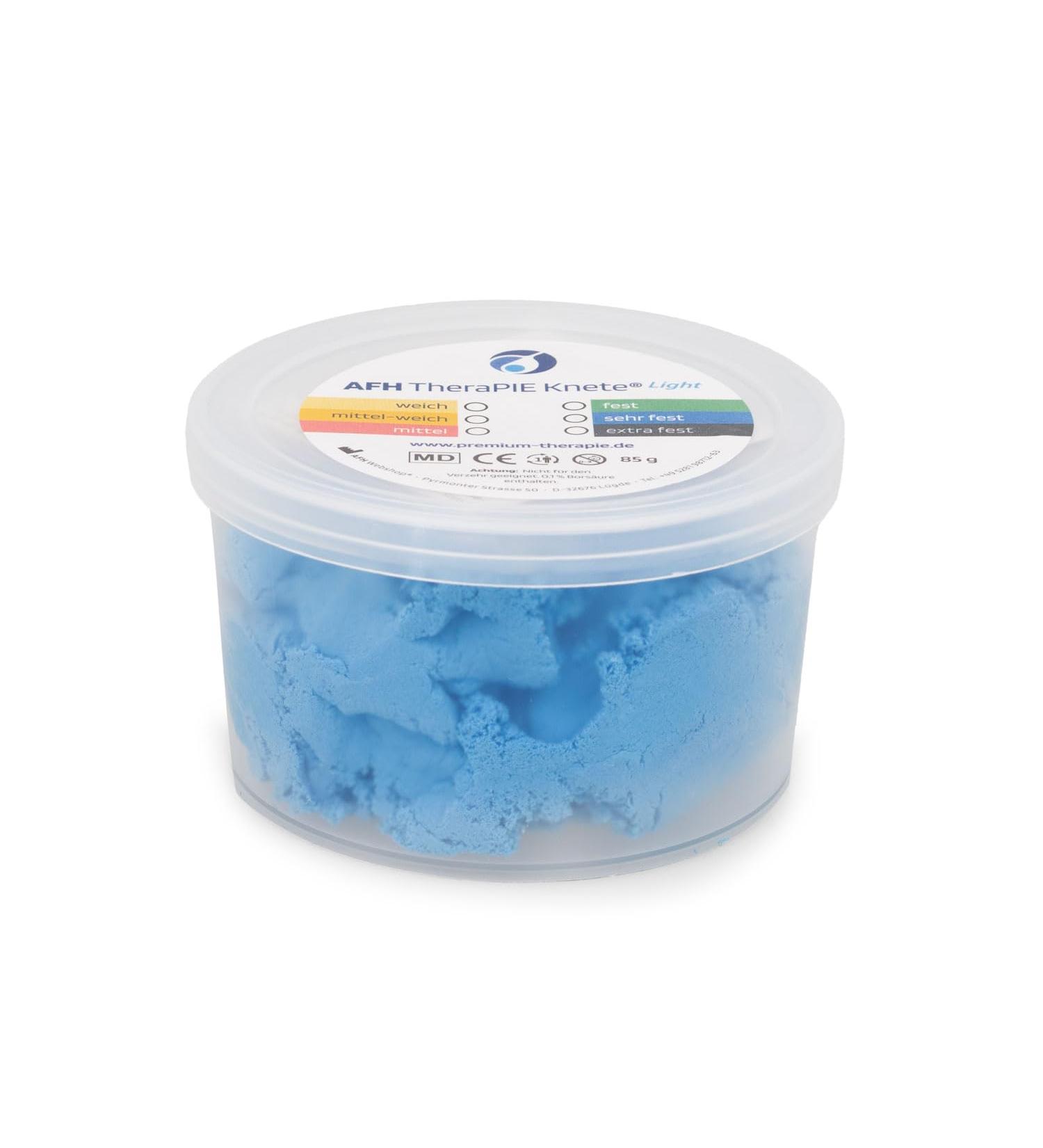 AFH TheraPIE Knete Light - 85g Blue Therapy Clay for Hand Therapy & Modeling - Buy Online on GoSupps.com