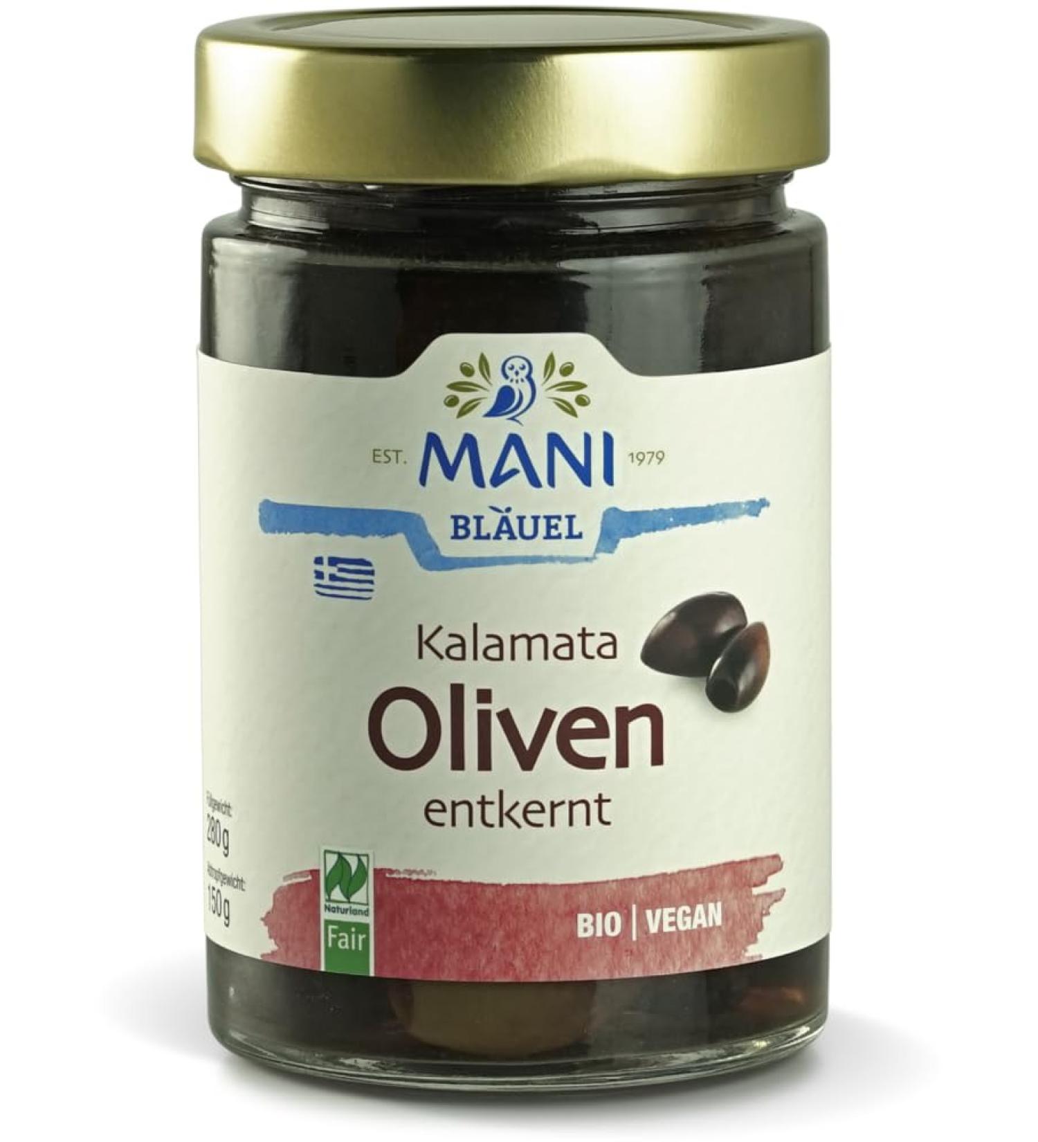 Mani Bl uel Mani Kalamata Organic Olive Lacquer 2 x 280 g NL Fair