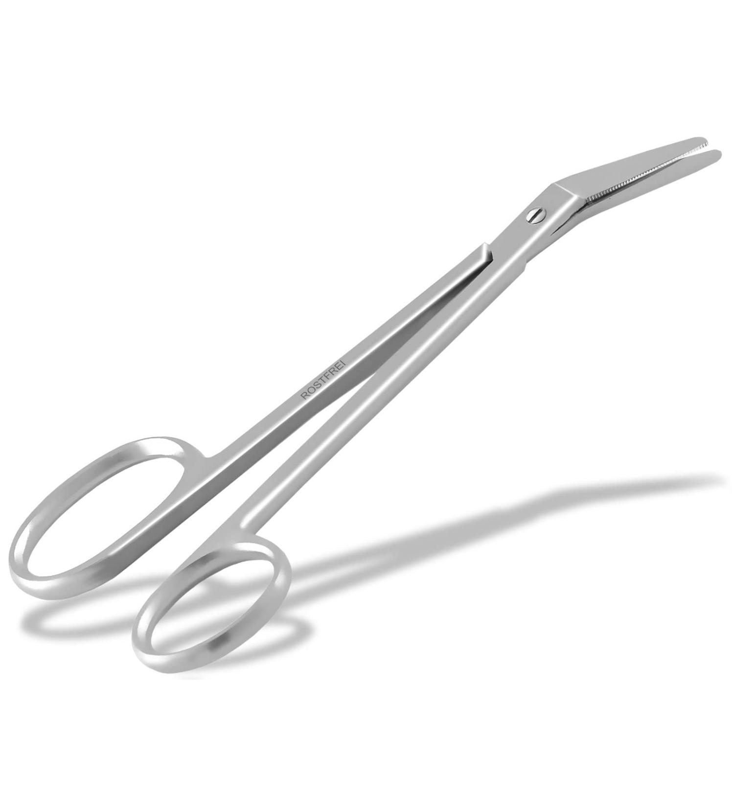 Long Nail Scissors for Seniors - Rounded Blunt Safety Nail Cutter with Micro Toothing for Fingernails & Toenails (16 cm) - Buy Online on GoSupps.com