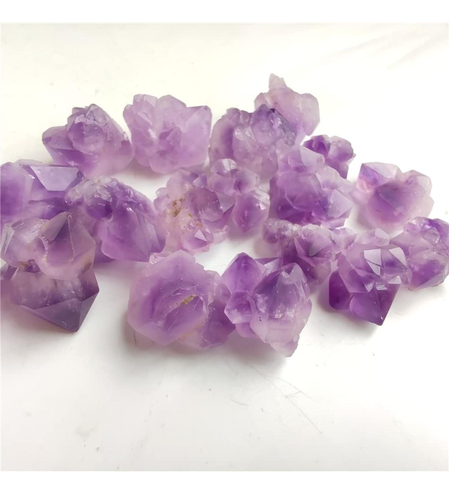 Room Decoration Natural Amethyst Cluster Raw Quartz Small Cluster Reiki Stone Crystal Point Specimen Home Decor Raw Crystals Minerals Stones (Color : 2-3cm Size : 100g) 100g 2-3cm - Buy Online on GoSupps.com