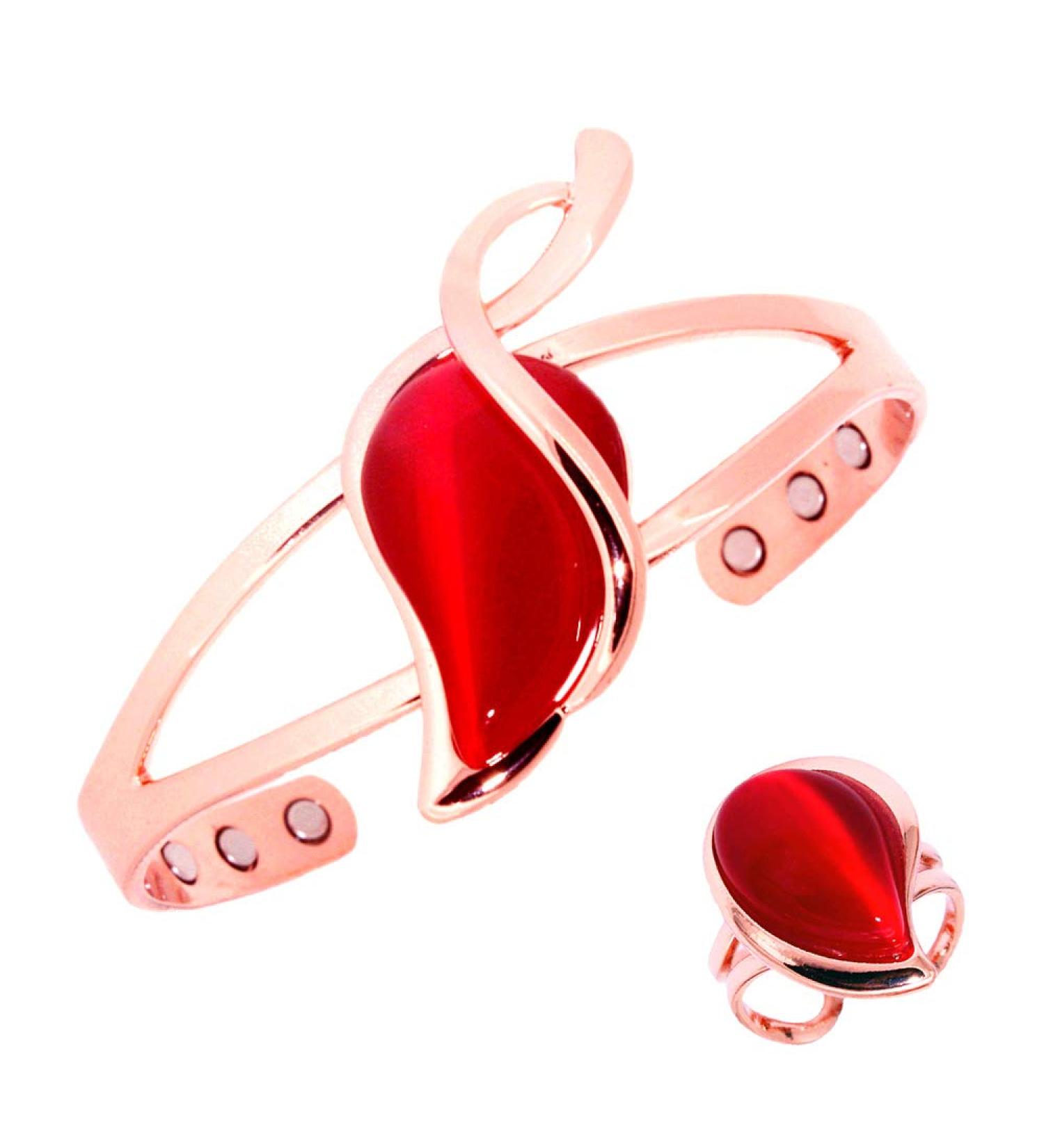 Shop Stylish Copper Bracelets for Women | Adjustable Magnetic Bracelets & Rings Set - Boost Wellness - Buy Online on GoSupps.com