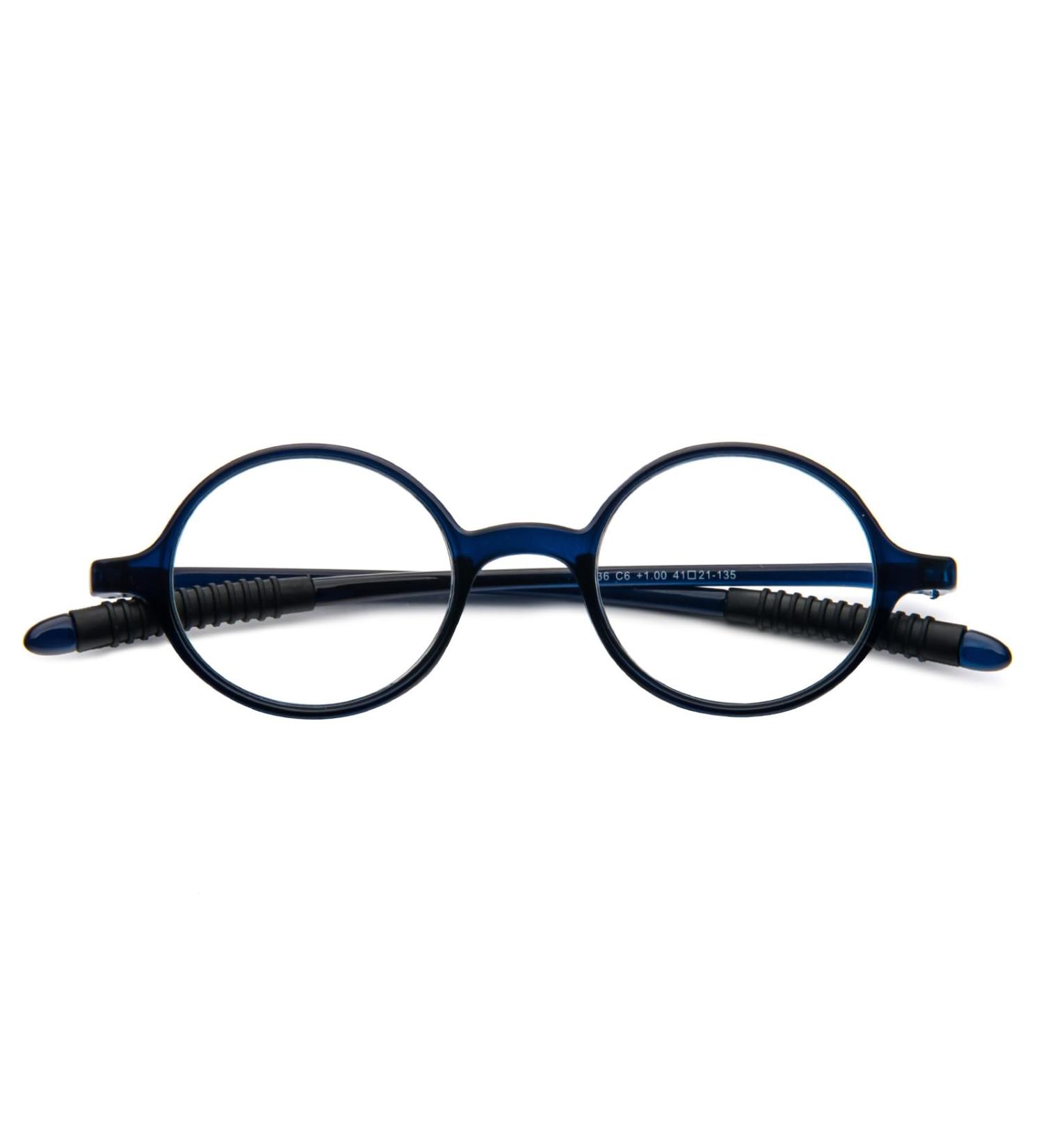 KoKoBin Retro Round Reading Glasses for Men & Women - TR90 Full Frame 2.5 Diopters - Stylish & Durable Reading Aid for International Shipping - Buy Online on GoSupps.com