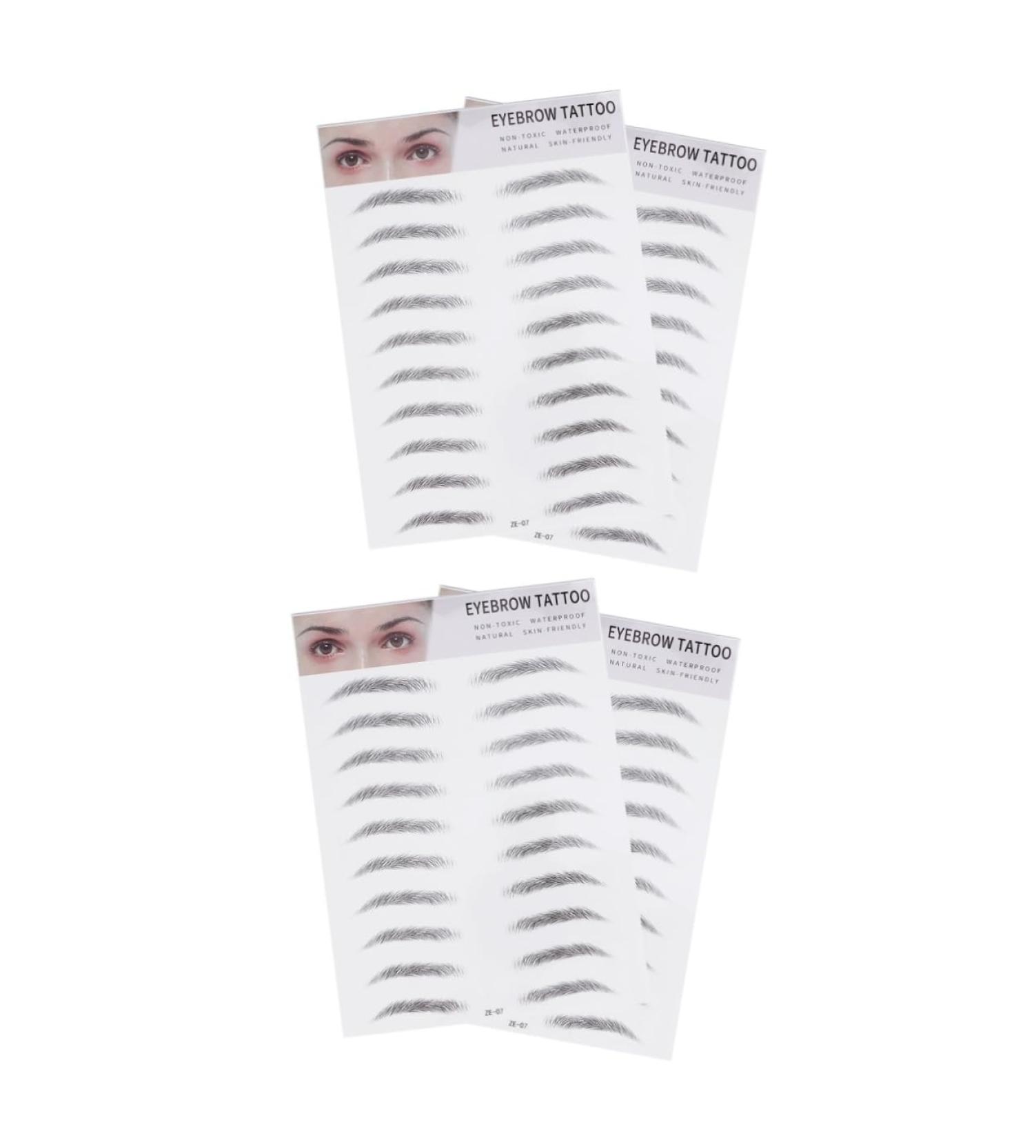 Ipetboom 4 Pcs 3d Eyebrow Stickers Honeycomb Lip Gloss Tube Eyebrow Tool Transfer Stickers Water Proof 6d - Buy Online on GoSupps.com
