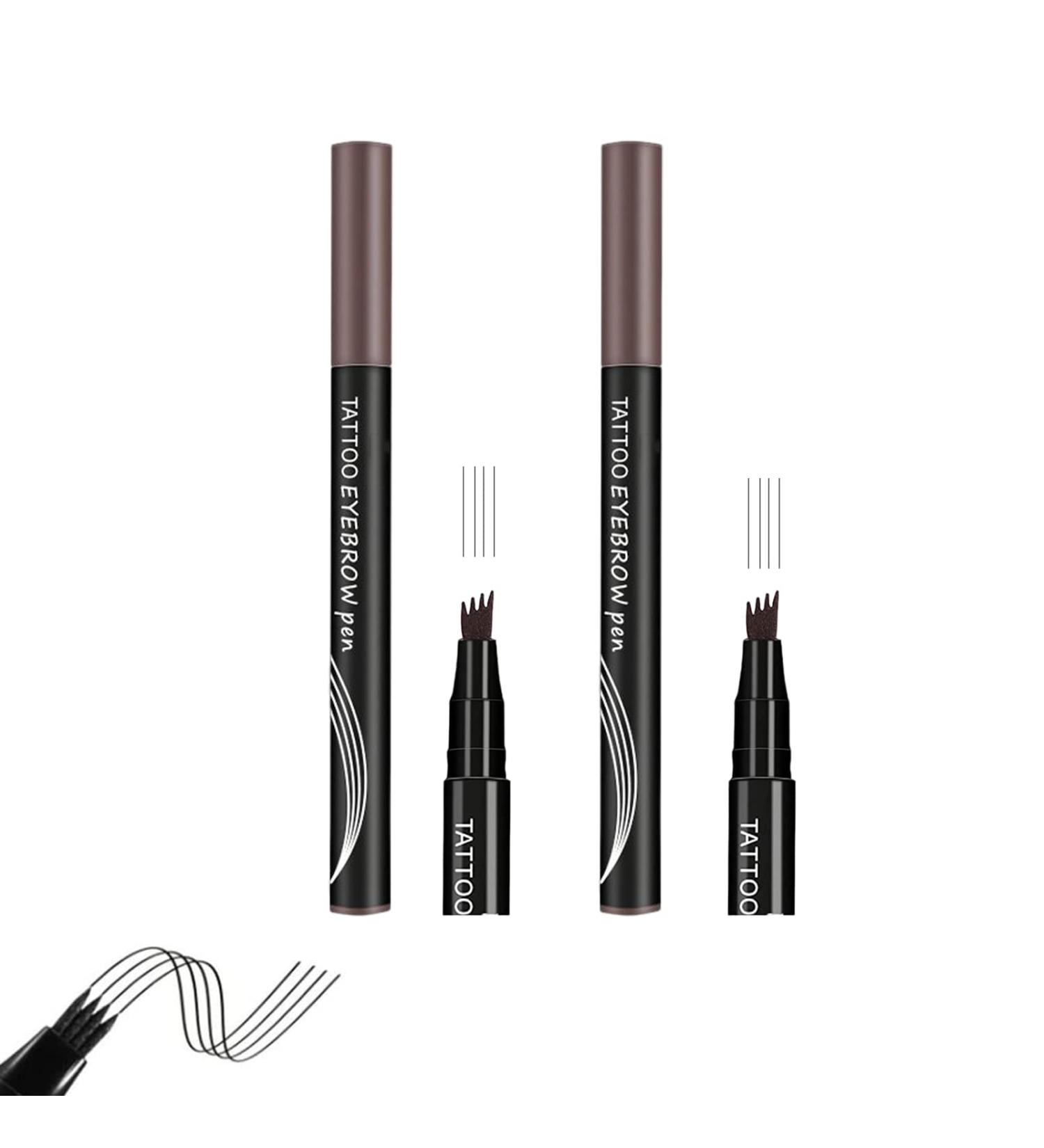 ZtigerZ 4-Tip Microblade Brow Pen Anjoize Eyebrow Pen (2 Pack Gray Brown) - Buy Online on GoSupps.com