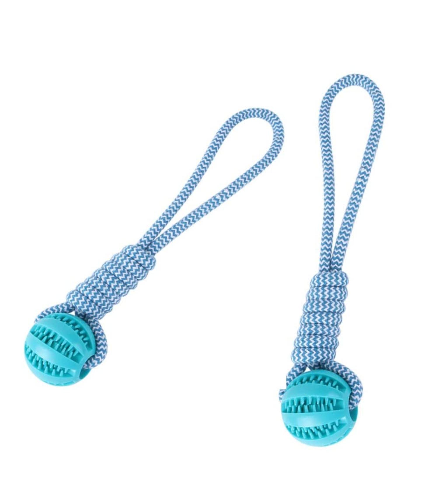 Buy Lusacy Indestructible Dog Ball with Rope - Durable 2-Piece Toy for Large & Small Dogs Ideal for Dental Care and Tugging - Buy Online on GoSupps.com