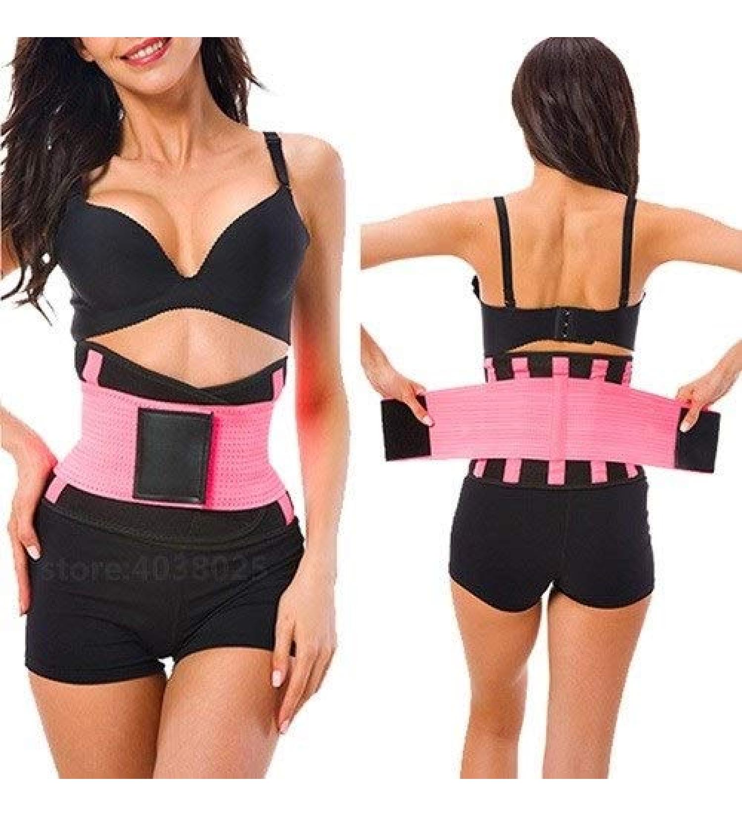 Lumbar brace Men's Elastic Corset Back Lumbar Brace Support Belt Waist Orthopedic Posture Corrector Low Back Belt Waist Support men Pink S - Buy Online on GoSupps.com