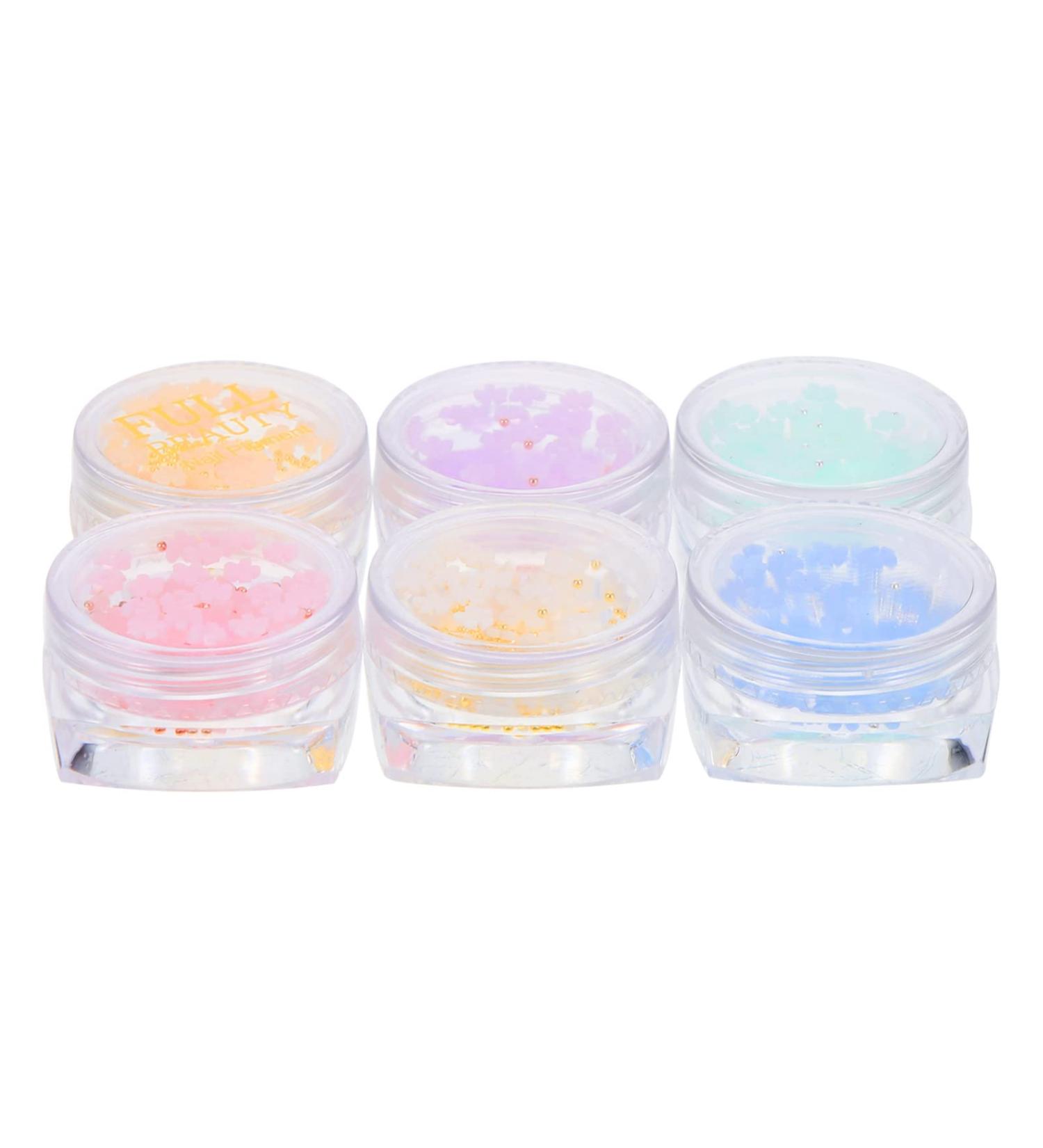 FRCOLOR 6 Boxes Nail Art Accessories Flower Flatback Resin Manicure Nail Rhinestones Resin Nail Stickers Nail Decorations Flower Resin Nail Accessories Resin Manicure Decor Girl 3d - Buy Online on GoSupps.com