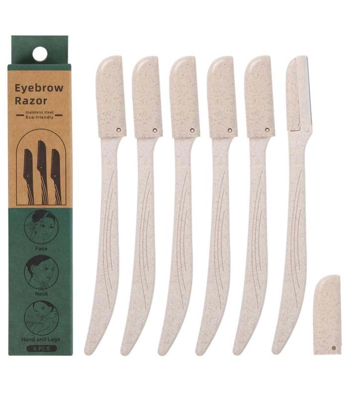 6 Pcs Dermaplaning Blades for Women - Facial Hair Remover & Eyebrow Razor - Buy Online on GoSupps.com