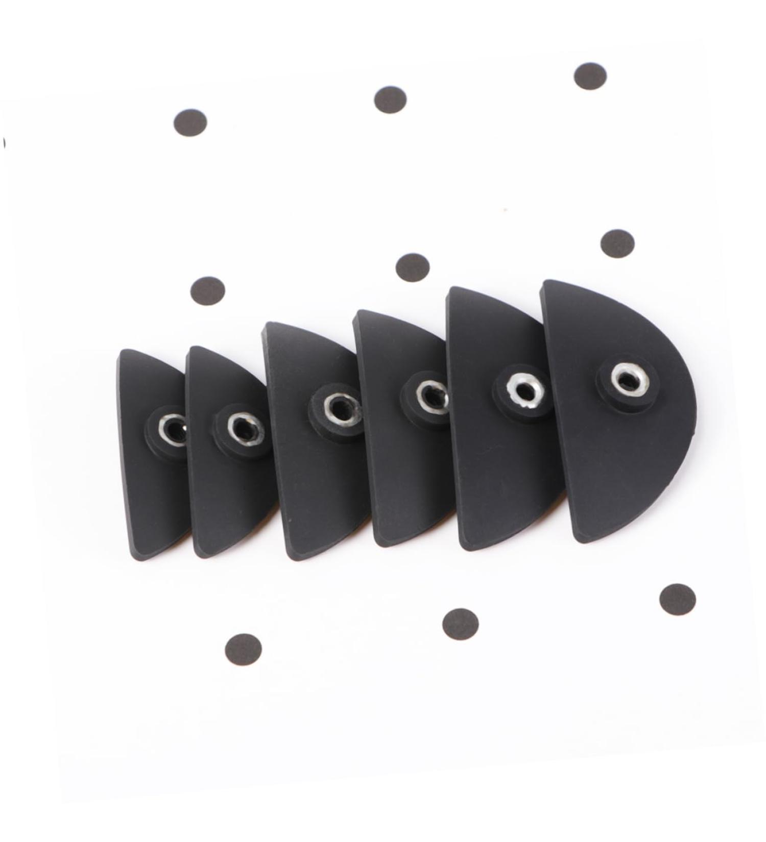 Mipcase 6 Pcs Eye Makeup Make up Kit Eye Shadow Seal Eye Shadow Stamp Crease Tool Die Crystal 5*2.5cm Black - Buy Online on GoSupps.com