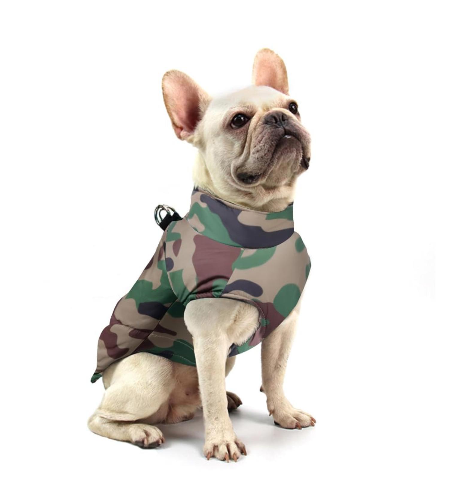 Femax Waterproof Dog Coat - Warm Jacket for Small Medium & Large Dogs - Camouflage Winter Vest for Cold Weather - Buy Online on GoSupps.com