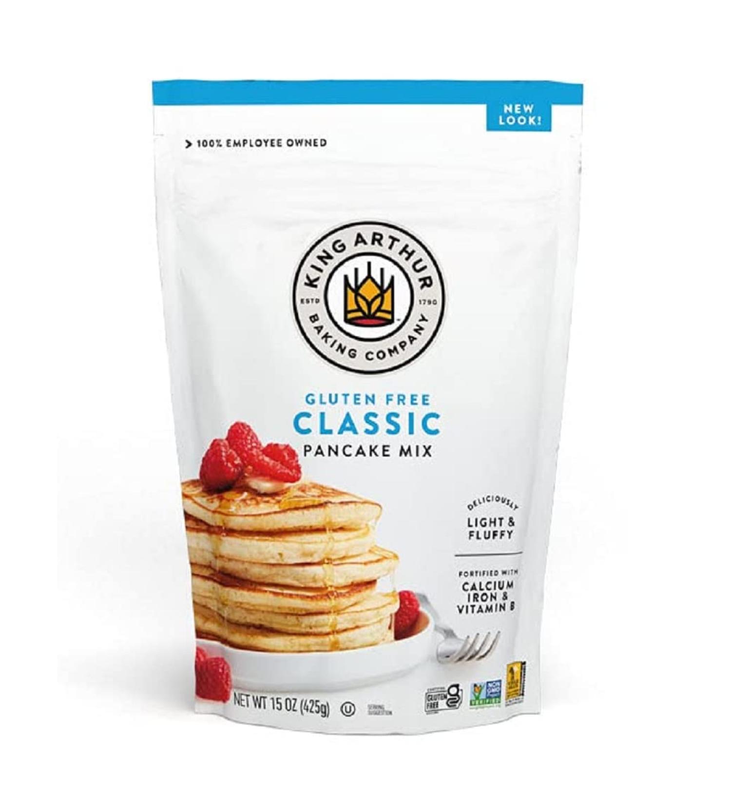 King Arthur Baking Company Gluten Free Pancake Mix Kosher One 15 oz (425g) Resealable Package - Buy Online on GoSupps.com