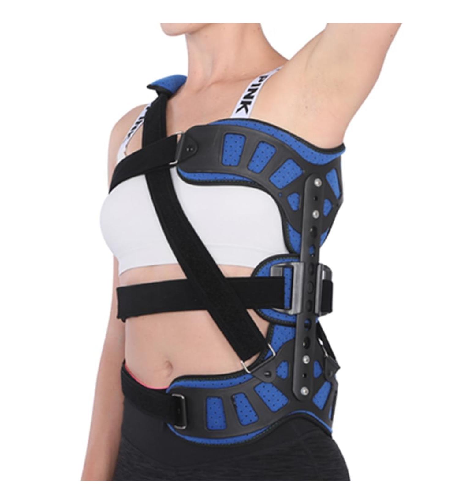 Adjustable Scoliosis Corrector Back Brace | Posture Therapy Orthosis for Men & Women - Blue - Buy Online on GoSupps.com