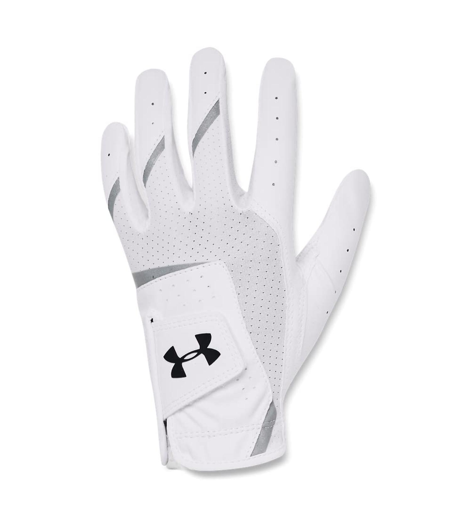 Under Armour Iso-chill Golf Glove Jr. White (100)/Steel Left Hand Youth Large