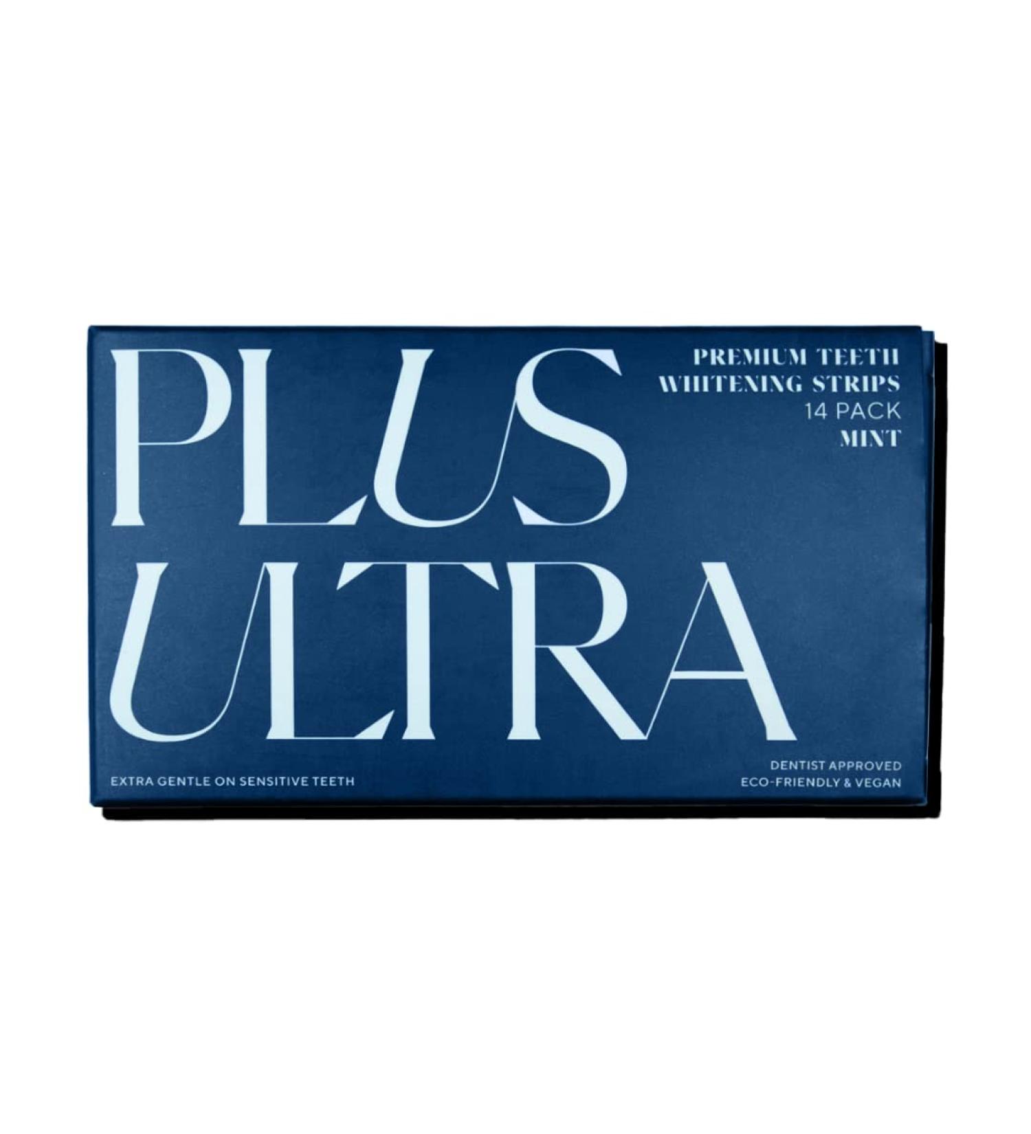 Plus Ultra Eco-Friendly Vegan Teeth Whitening Strips - Mint - 28 Strips (14-Day Treatment) - Buy Online on GoSupps.com