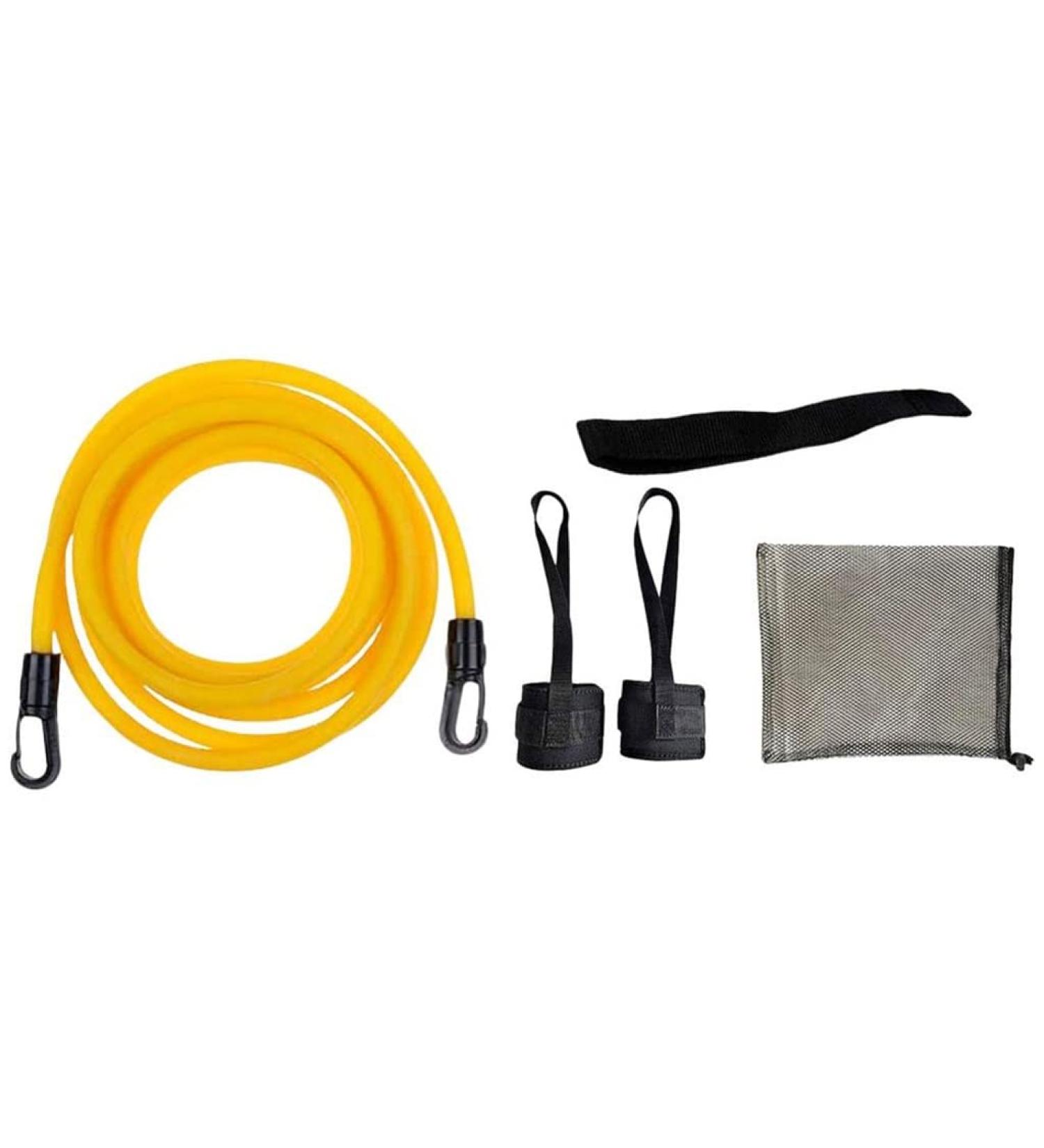 Adjustable Swim Training Resistance Belt - Safety Rope & Latex Tubes - Enhance Your Swimming Skills - Buy Online on GoSupps.com